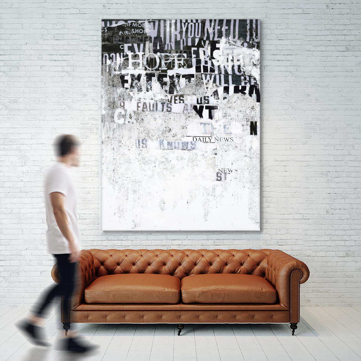 Hope by Design Fabrikken on GIANT ART - black,white design/type, college