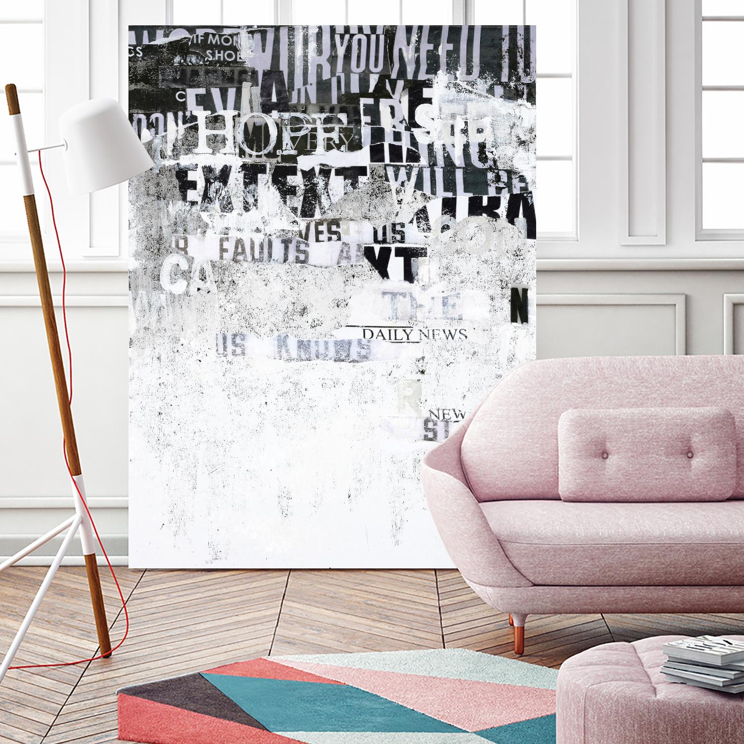 Hope by Design Fabrikken on GIANT ART - black,white design/type, college