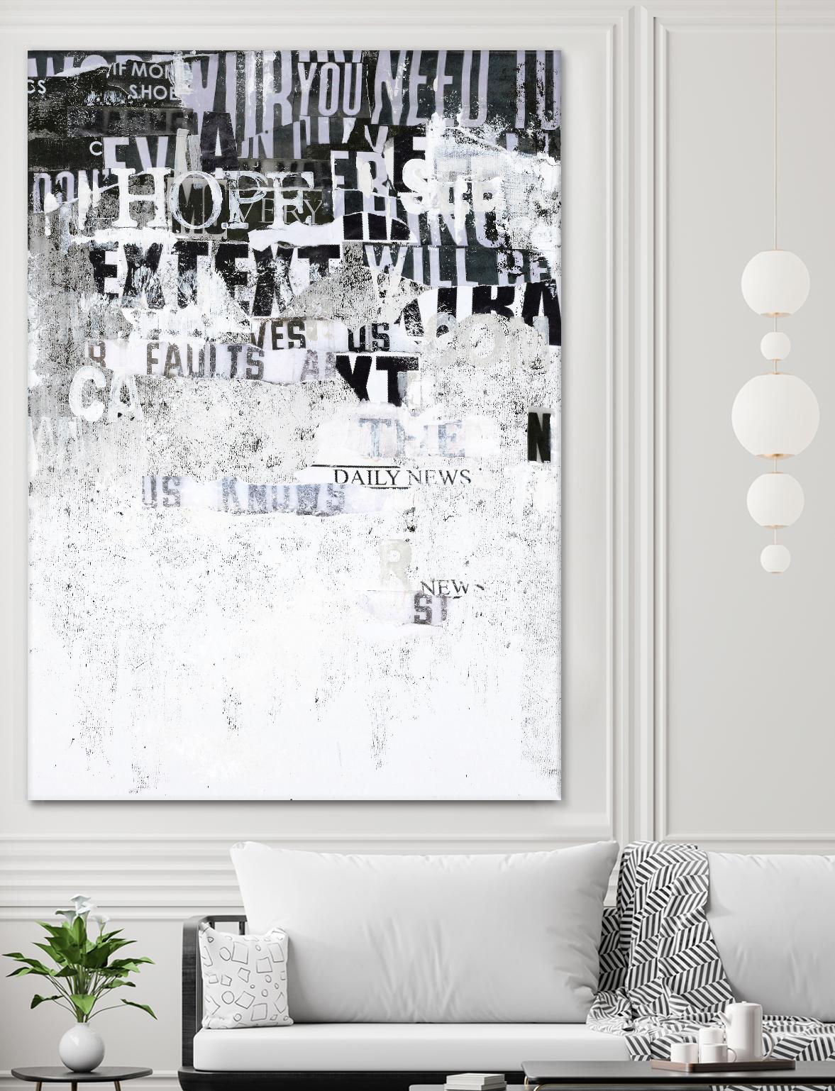 Hope by Design Fabrikken on GIANT ART - black,white design/type, college