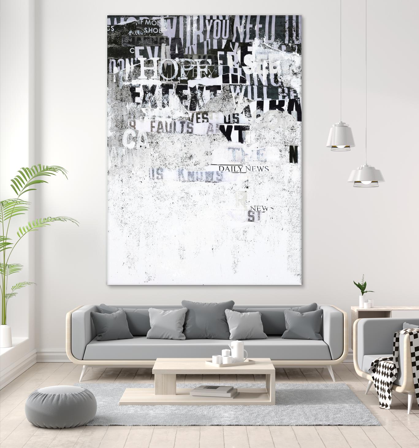 Hope by Design Fabrikken on GIANT ART - black,white design/type, college