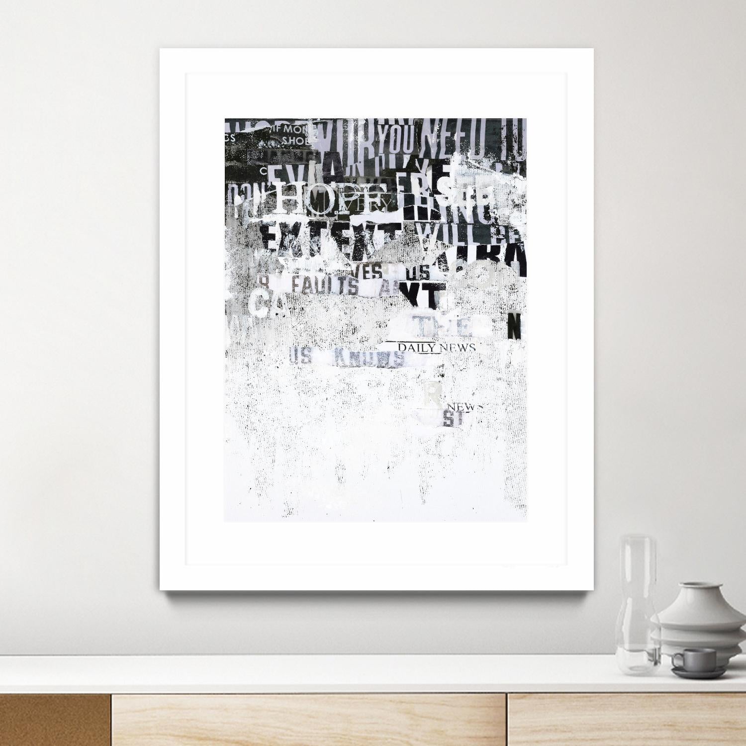 Hope by Design Fabrikken on GIANT ART - black,white design/type, college