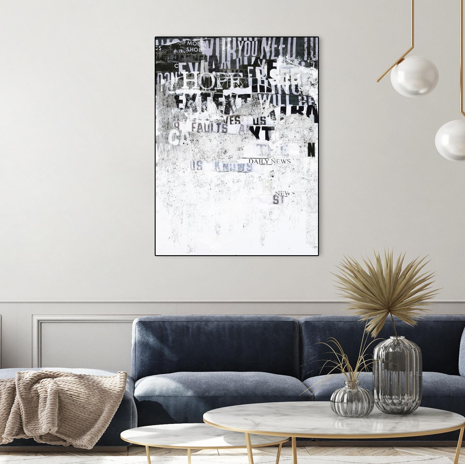 Hope by Design Fabrikken on GIANT ART - black,white design/type, college