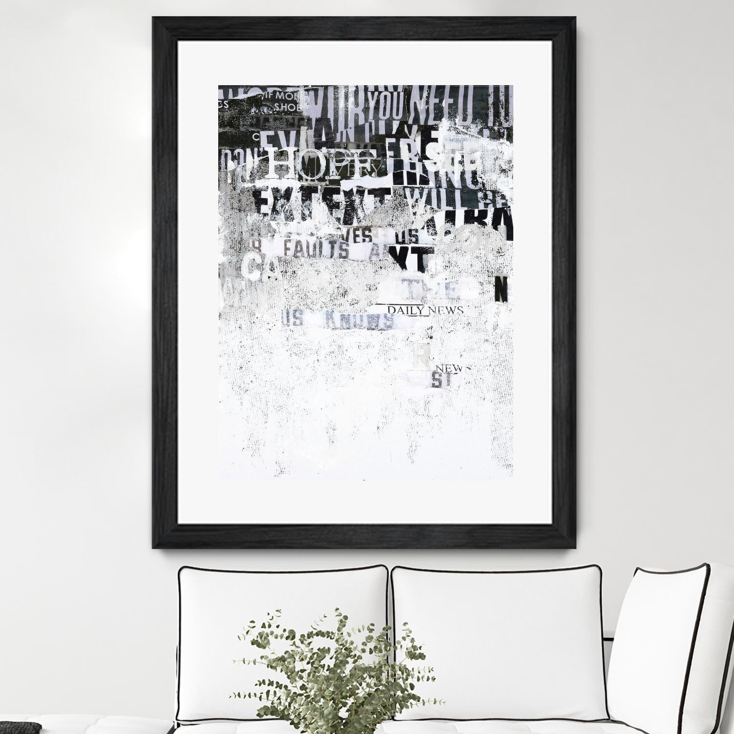 Hope by Design Fabrikken on GIANT ART - black,white design/type, college