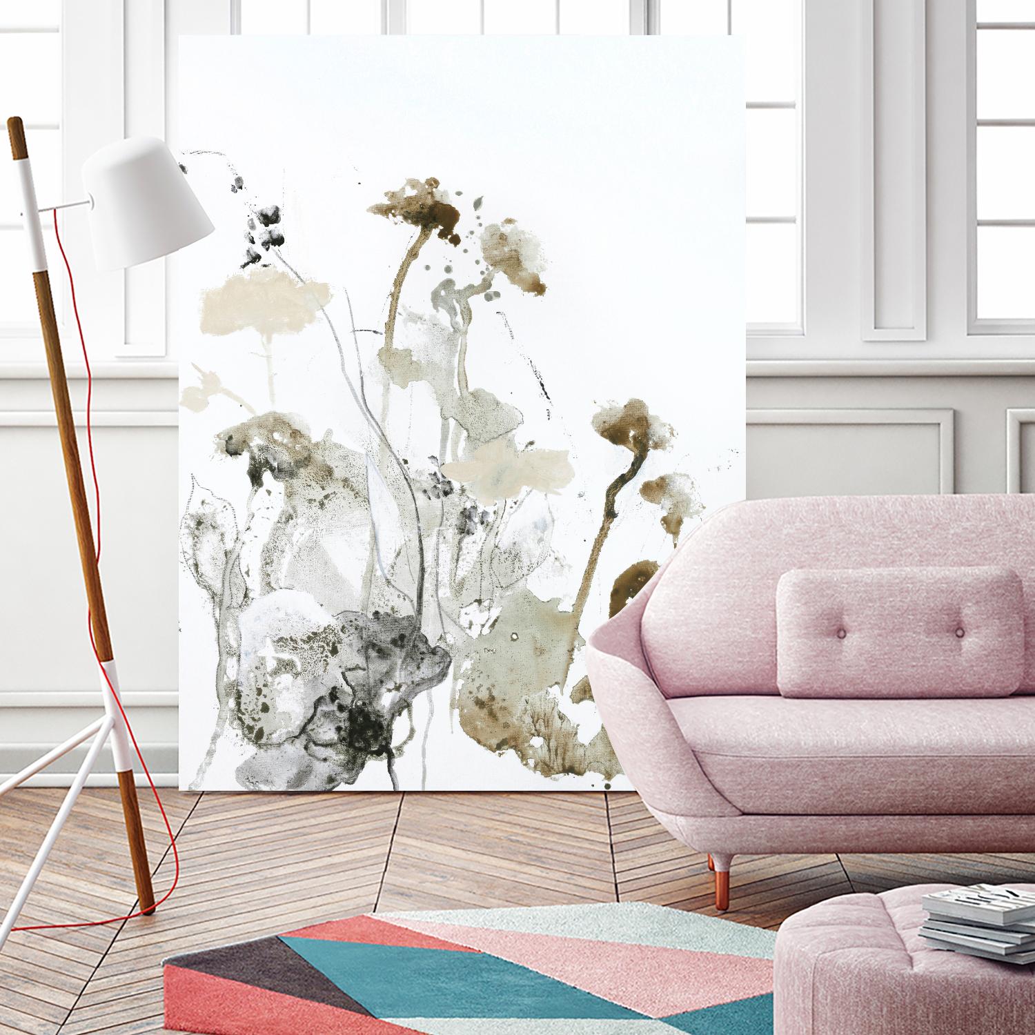 These Days 1 by Design Fabrikken on GIANT ART - black,white contemporary, floral/still life, minimalist