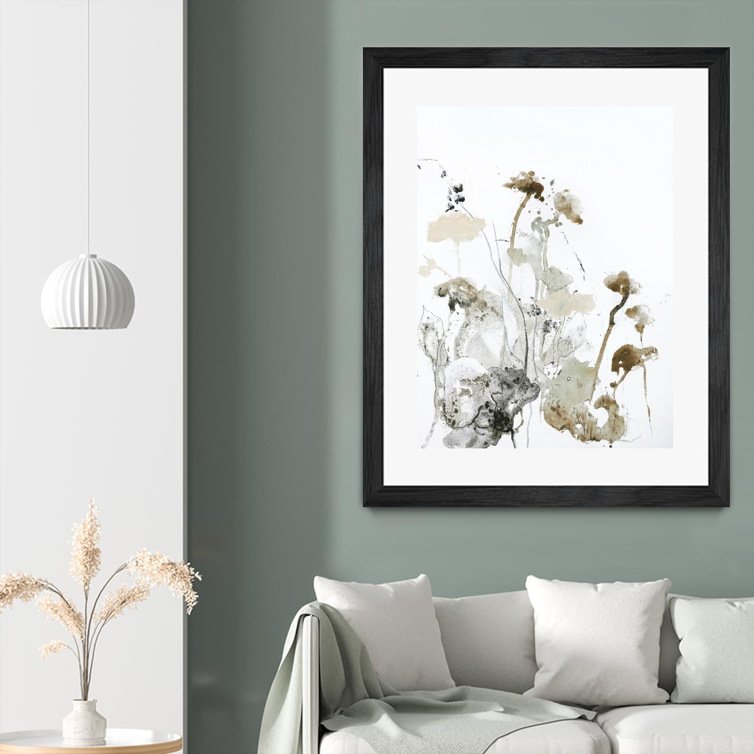 These Days 1 by Design Fabrikken on GIANT ART - black,white contemporary, floral/still life, minimalist