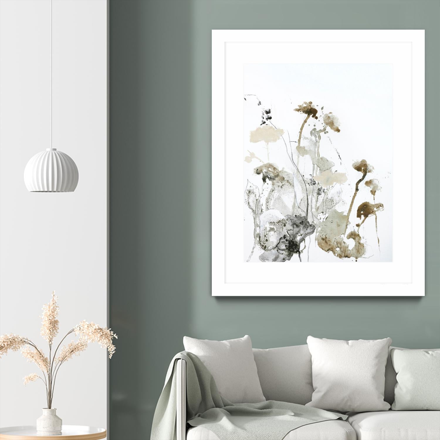 These Days 1 by Design Fabrikken on GIANT ART - black,white contemporary, floral/still life, minimalist