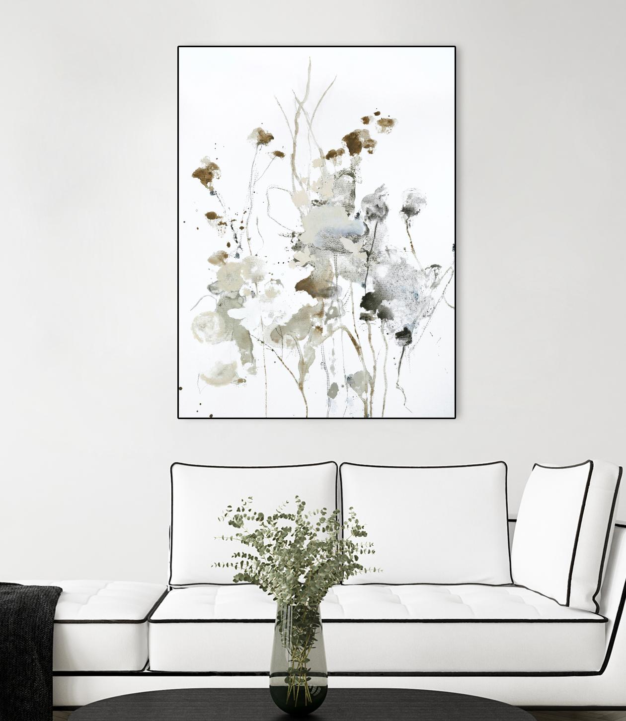 These Days 2 by Design Fabrikken on GIANT ART - black,white contemporary, floral/still life, minimalist