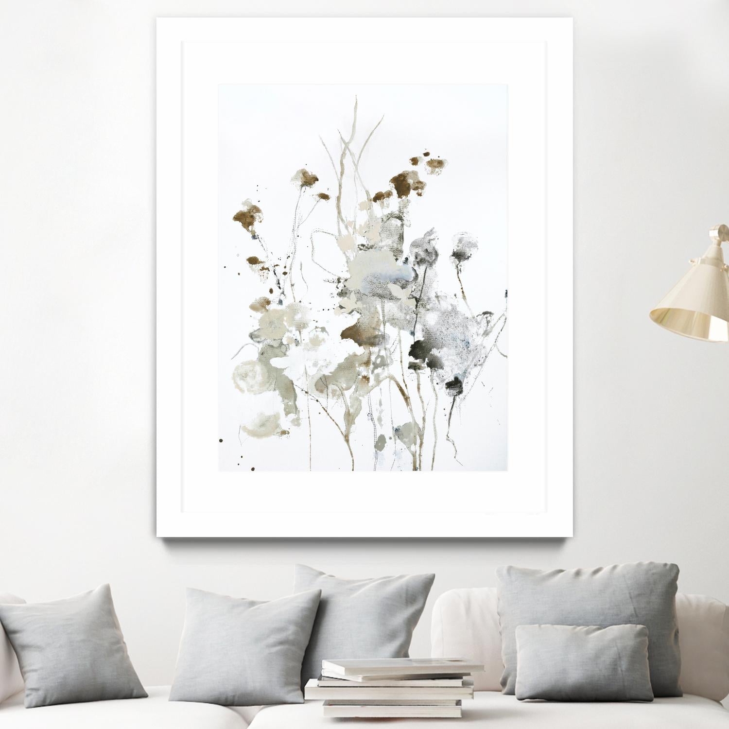 These Days 2 by Design Fabrikken on GIANT ART - black,white contemporary, floral/still life, minimalist