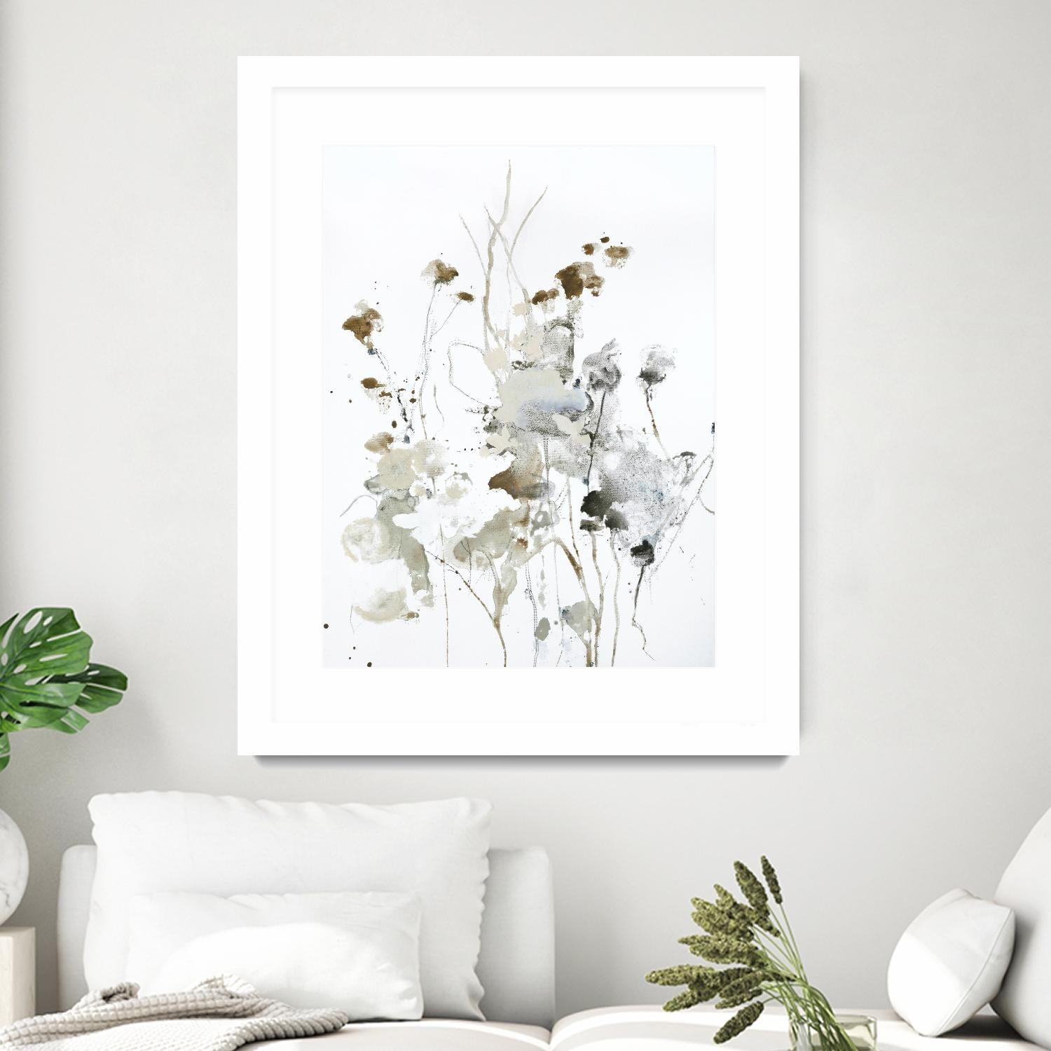 These Days 2 by Design Fabrikken on GIANT ART - black,white contemporary, floral/still life, minimalist