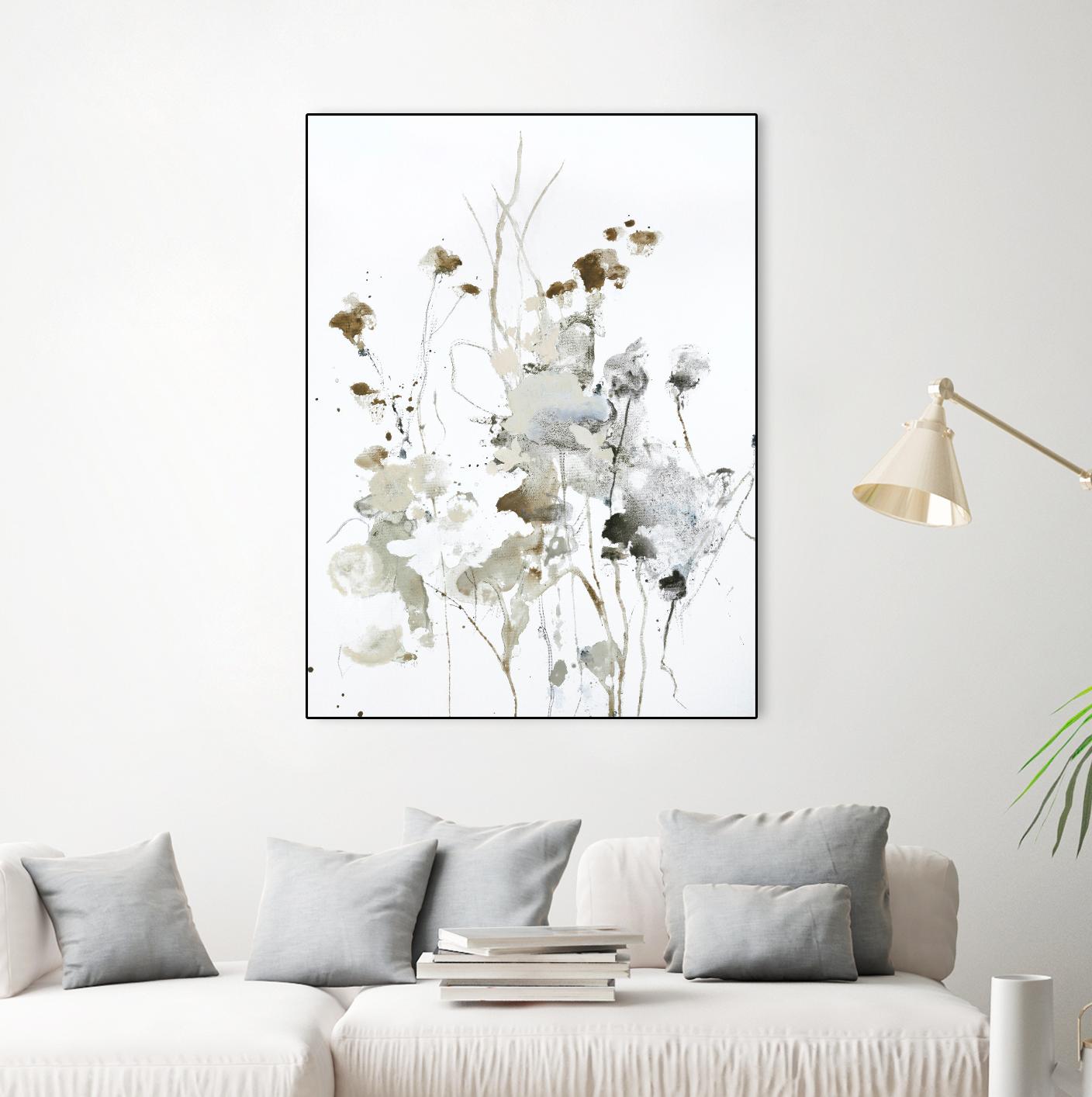 These Days 2 by Design Fabrikken on GIANT ART - black,white contemporary, floral/still life, minimalist