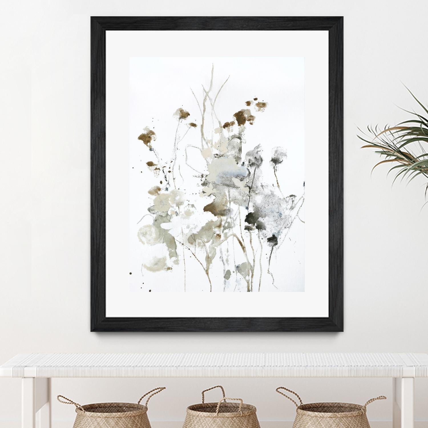 These Days 2 by Design Fabrikken on GIANT ART - black,white contemporary, floral/still life, minimalist