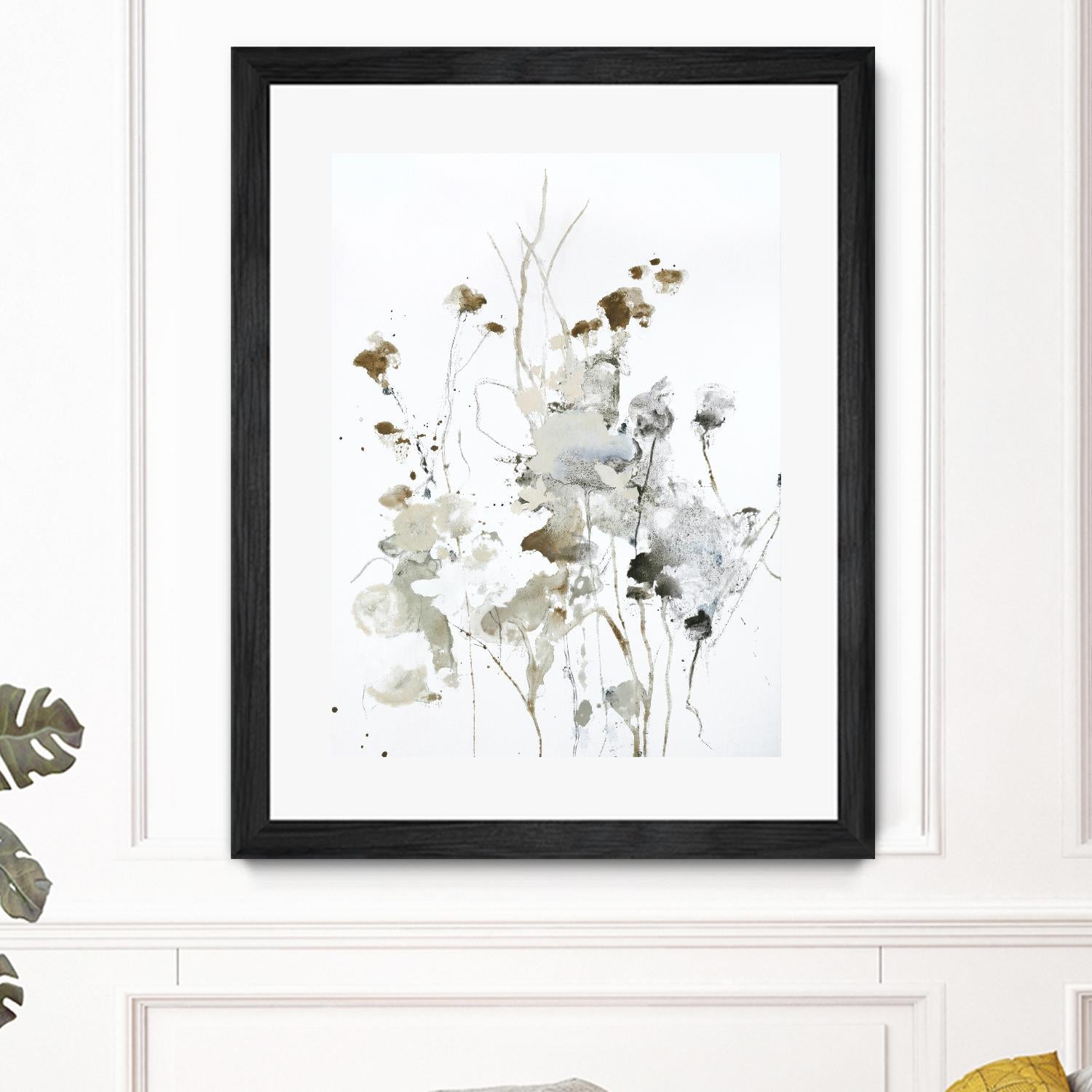 These Days 2 by Design Fabrikken on GIANT ART - black,white contemporary, floral/still life, minimalist