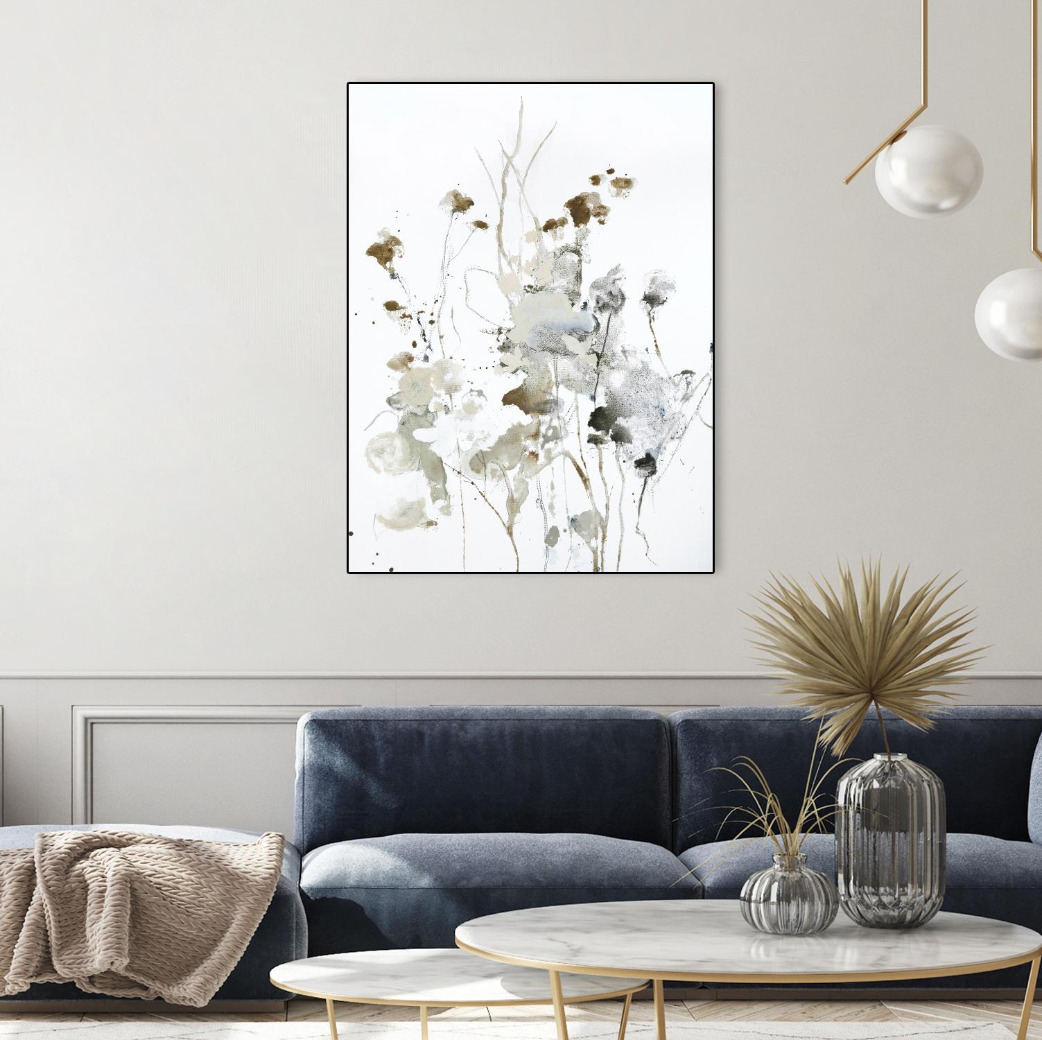 These Days 2 by Design Fabrikken on GIANT ART - black,white contemporary, floral/still life, minimalist
