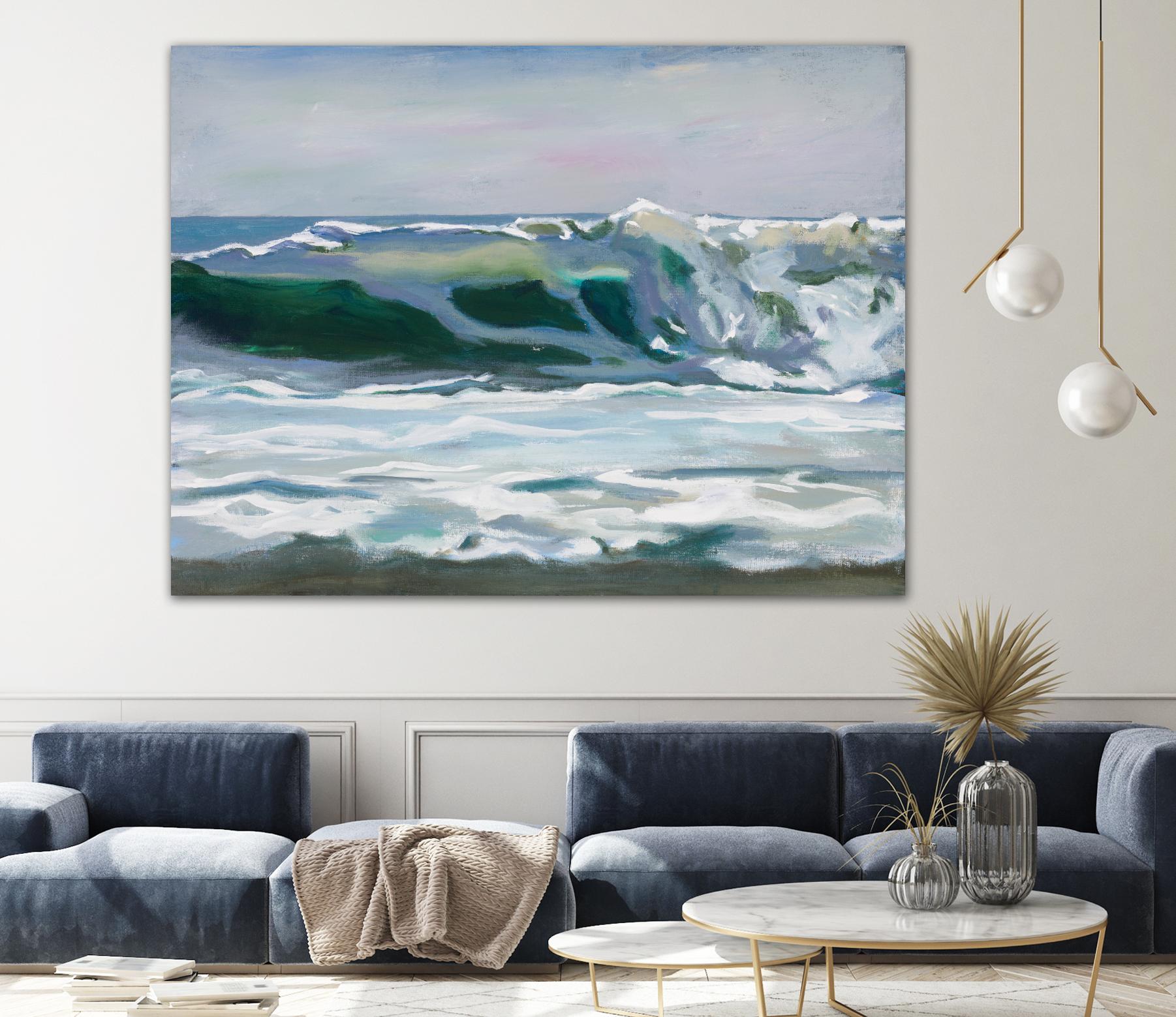 Shore Break 2 by Stephen Newstedt on GIANT ART - blue sea scene