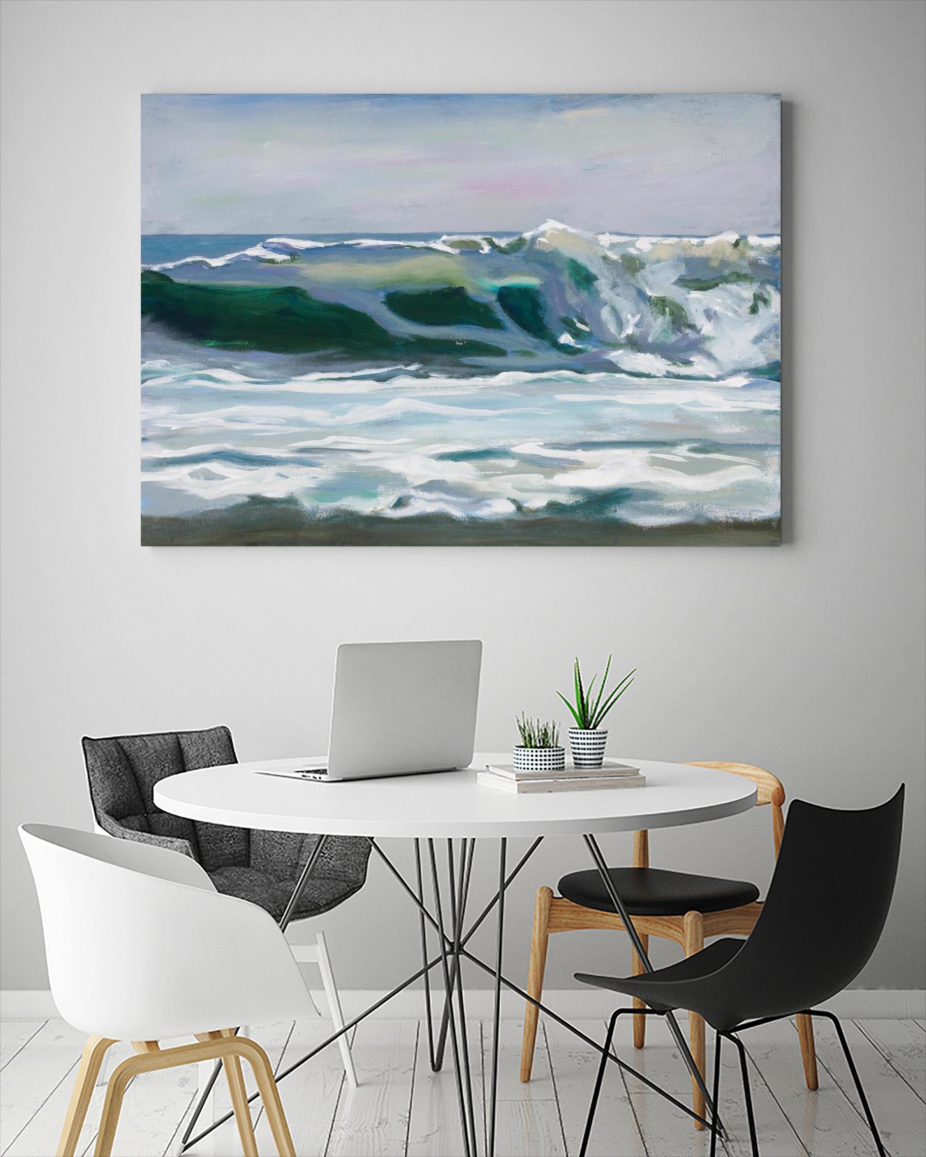 Shore Break 2 by Stephen Newstedt on GIANT ART - blue sea scene