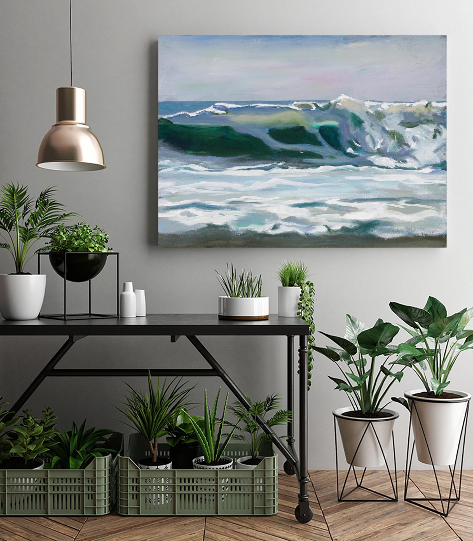 Shore Break 2 by Stephen Newstedt on GIANT ART - blue sea scene