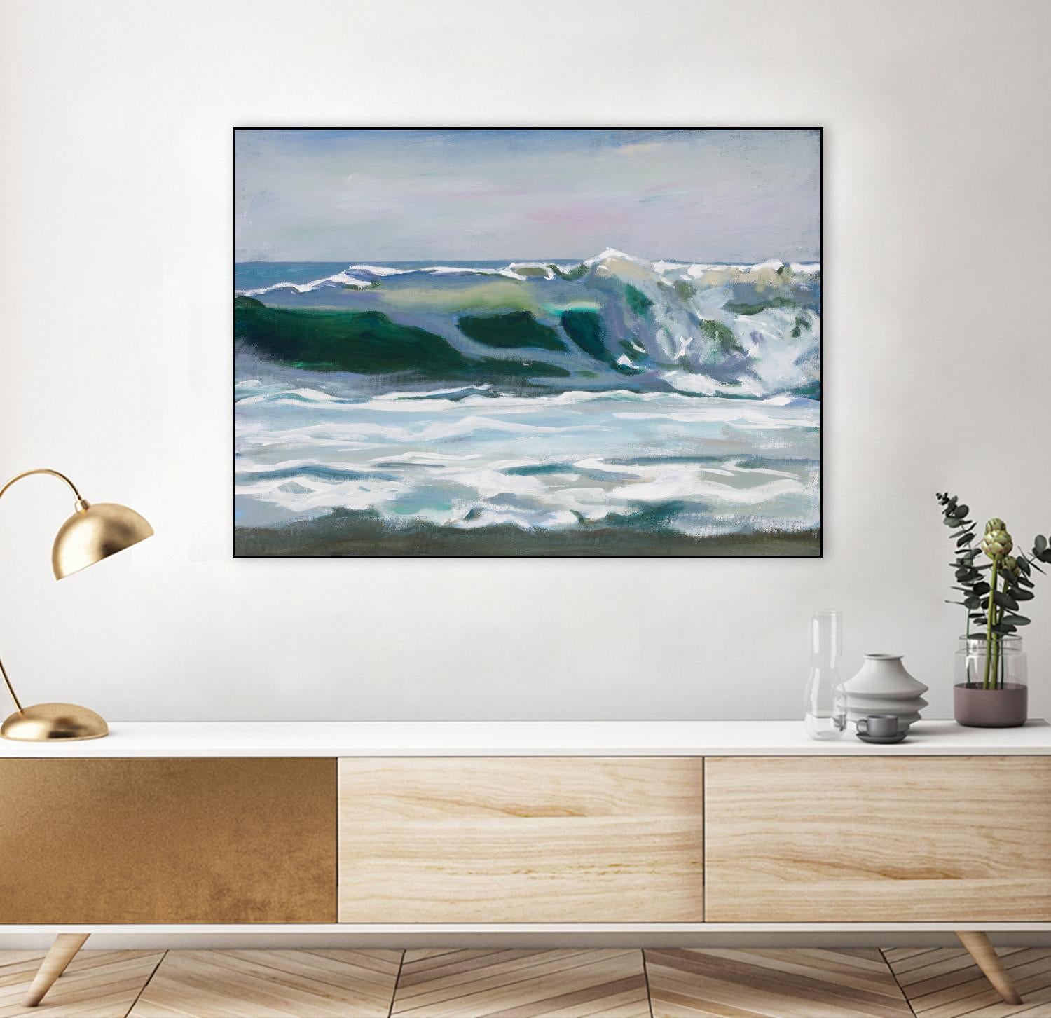 Shore Break 2 by Stephen Newstedt on GIANT ART - blue sea scene