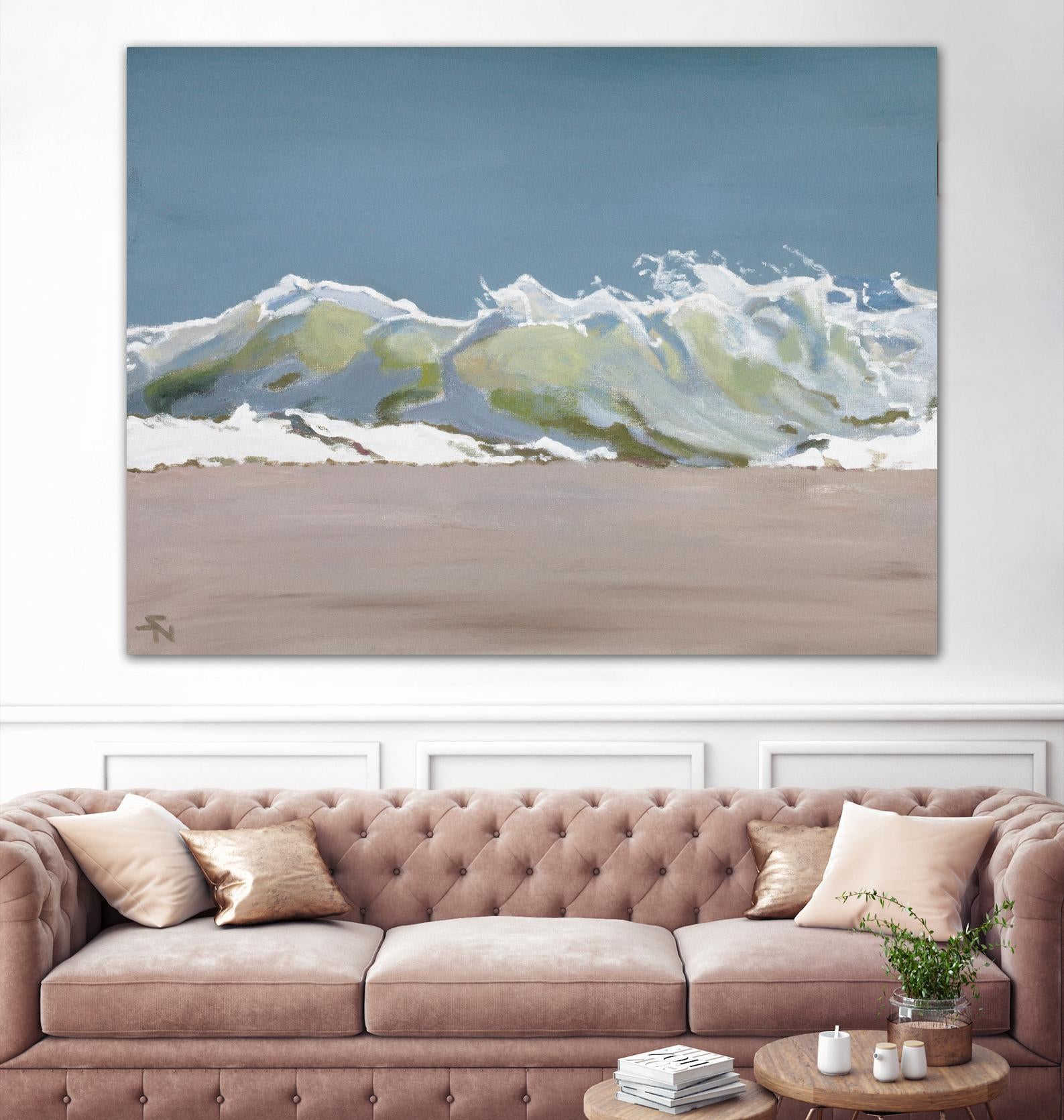 Shore Break 3 by Stephen Newstedt on GIANT ART - blue sea scene