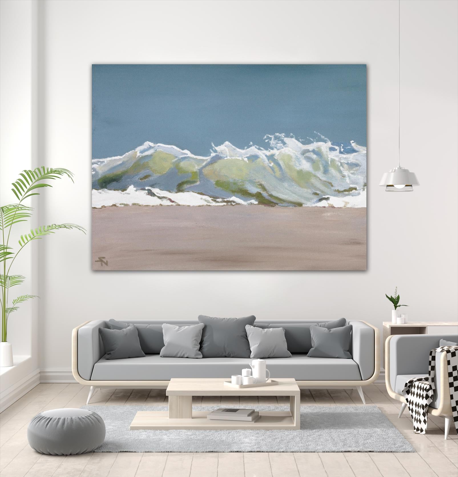 Shore Break 3 by Stephen Newstedt on GIANT ART - blue sea scene