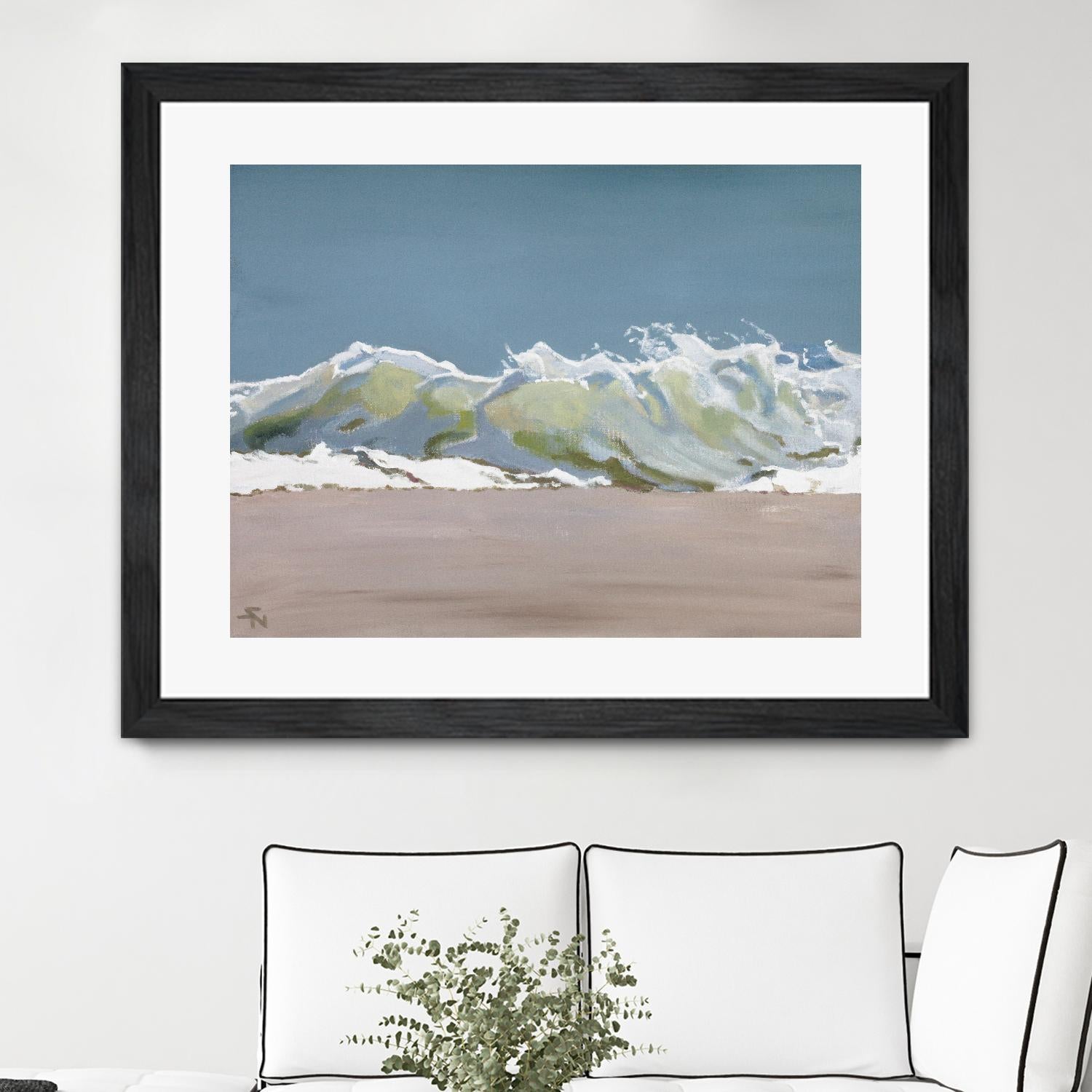 Shore Break 3 by Stephen Newstedt on GIANT ART - blue sea scene