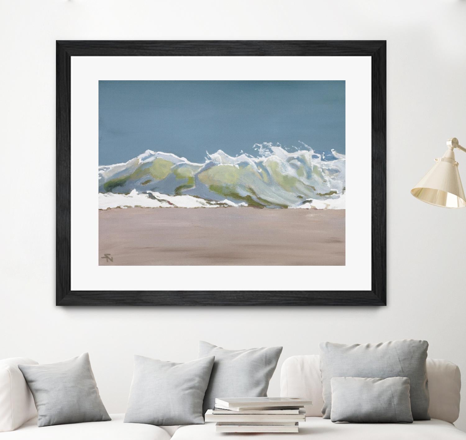 Shore Break 3 by Stephen Newstedt on GIANT ART - blue sea scene