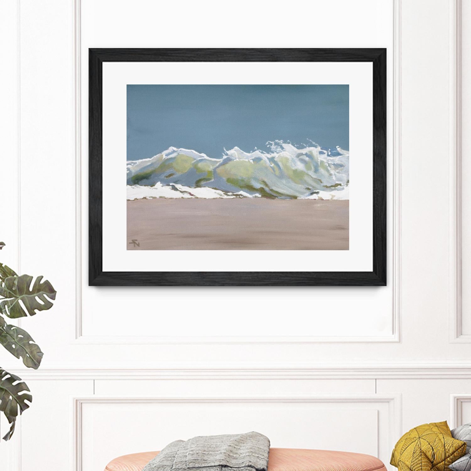 Shore Break 3 by Stephen Newstedt on GIANT ART - blue sea scene