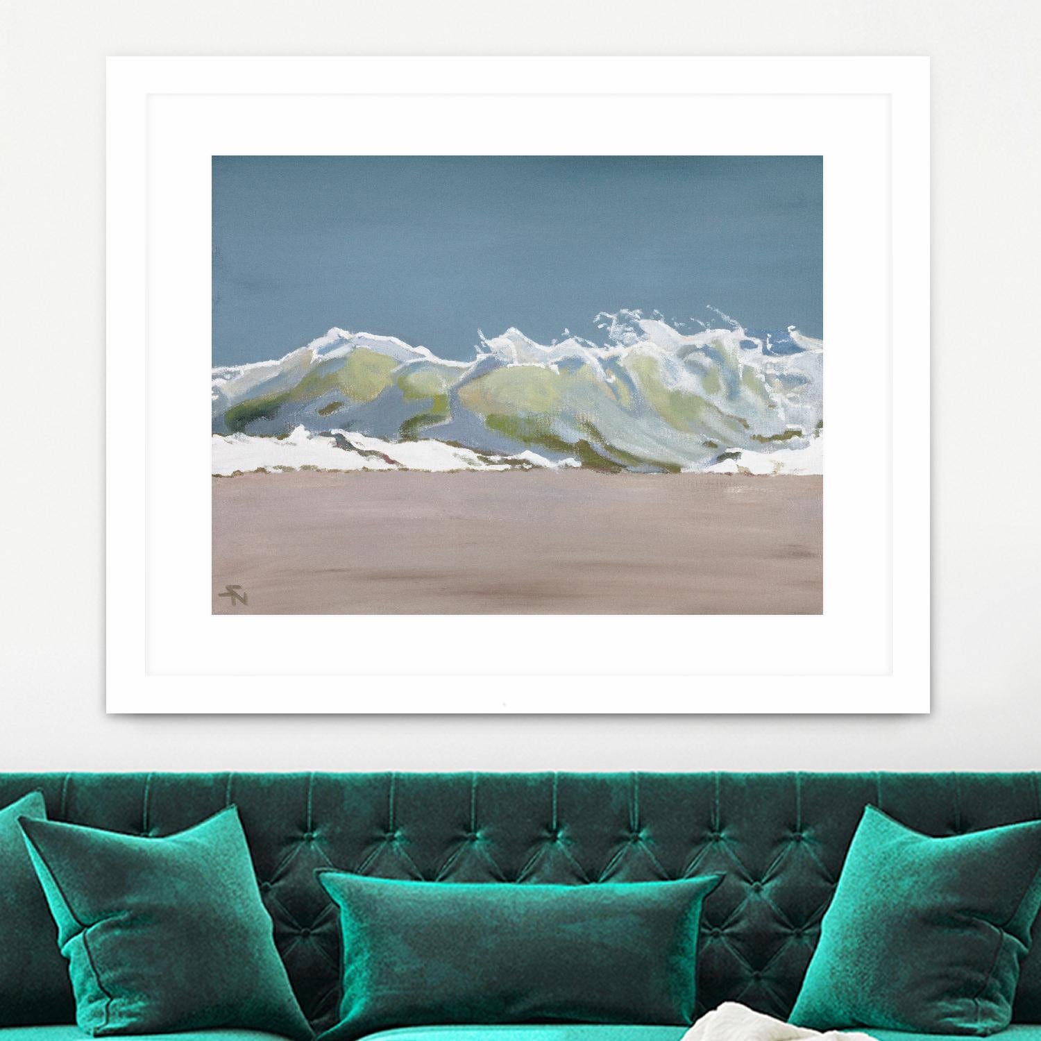 Shore Break 3 by Stephen Newstedt on GIANT ART - blue sea scene