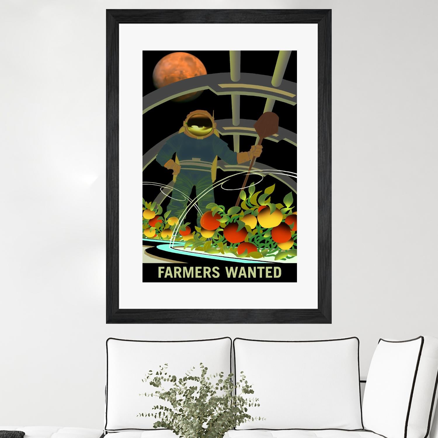 Farmers Wanted by NASA on GIANT ART - multicolor novelty