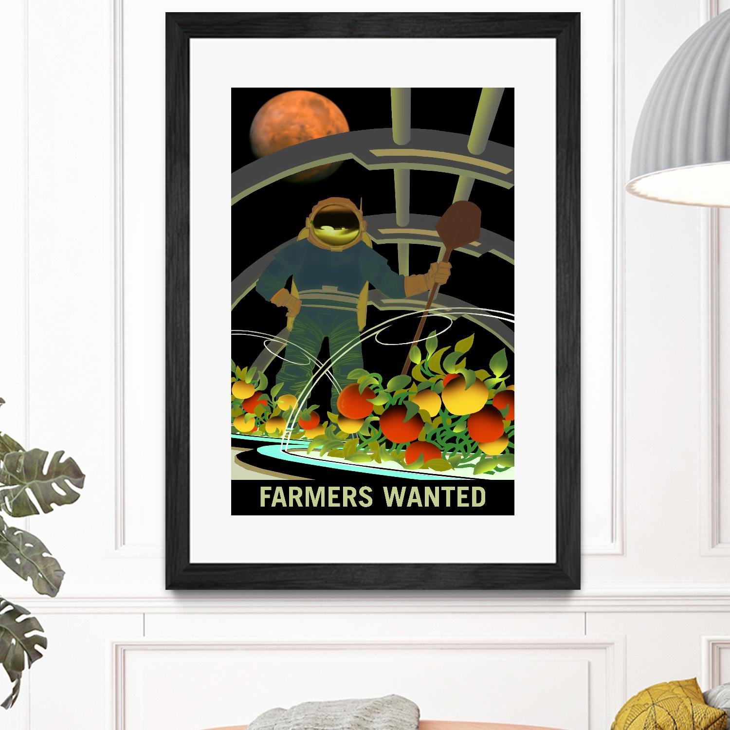 Farmers Wanted by NASA on GIANT ART - multicolor novelty