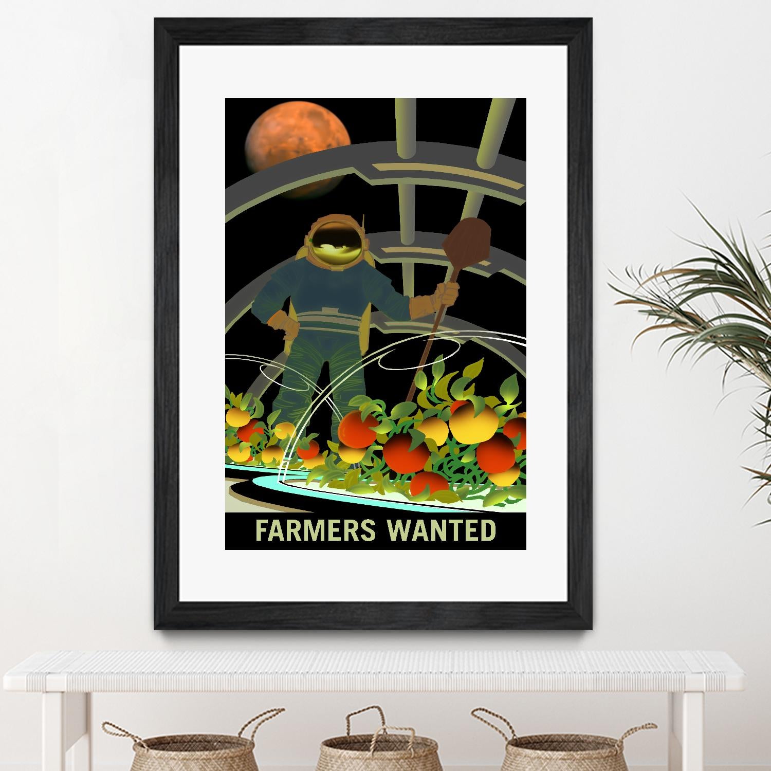 Farmers Wanted by NASA on GIANT ART - multicolor novelty