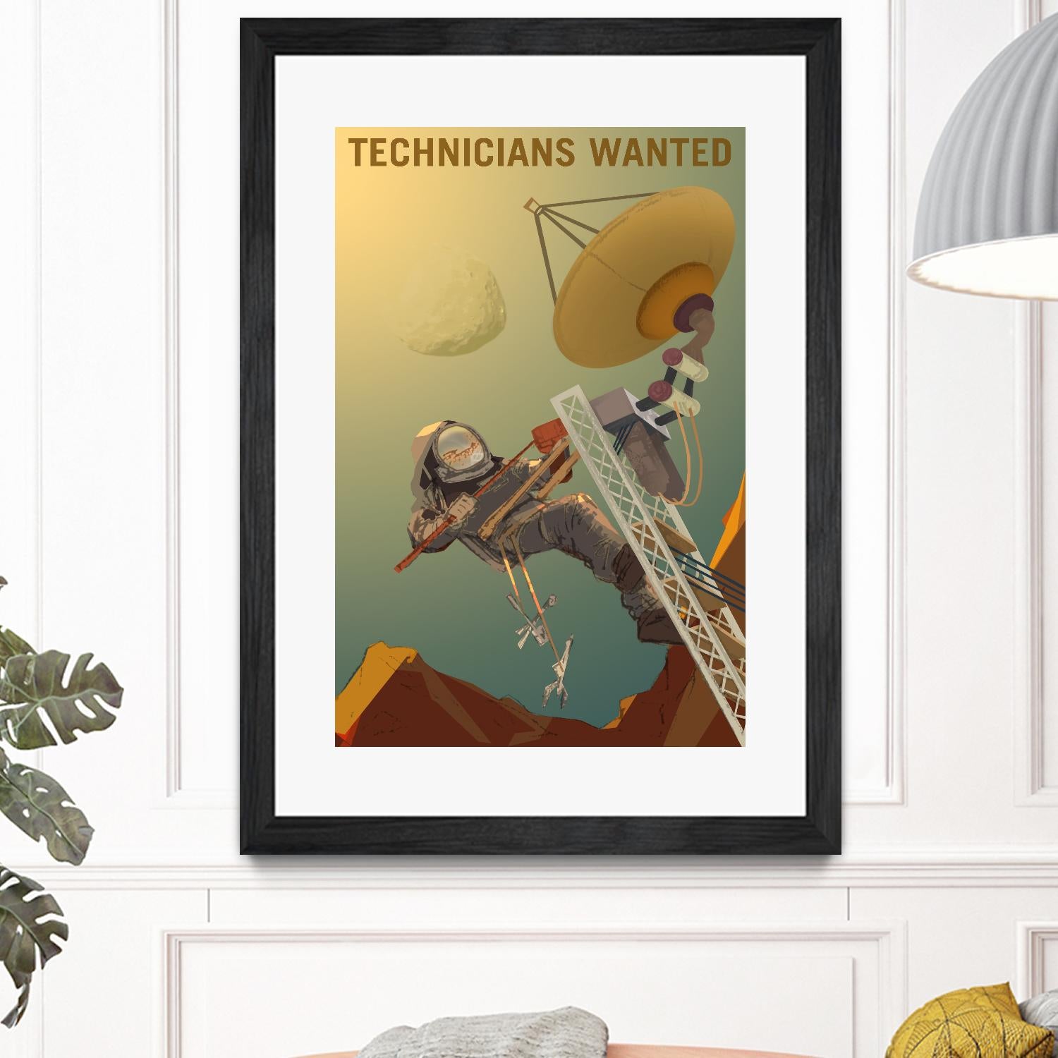 Technicians Wanted by NASA on GIANT ART - multicolor novelty