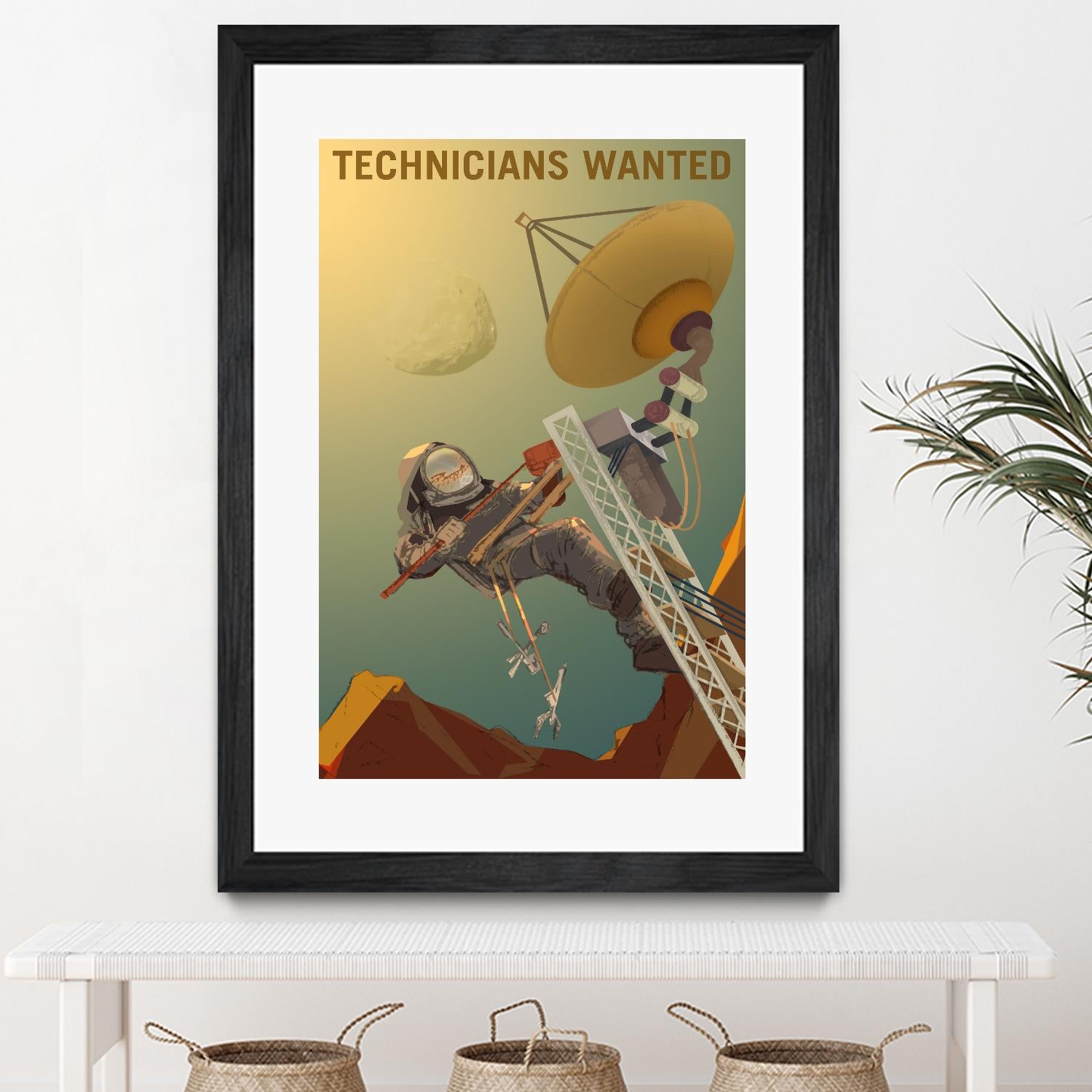 Technicians Wanted by NASA on GIANT ART - multicolor novelty