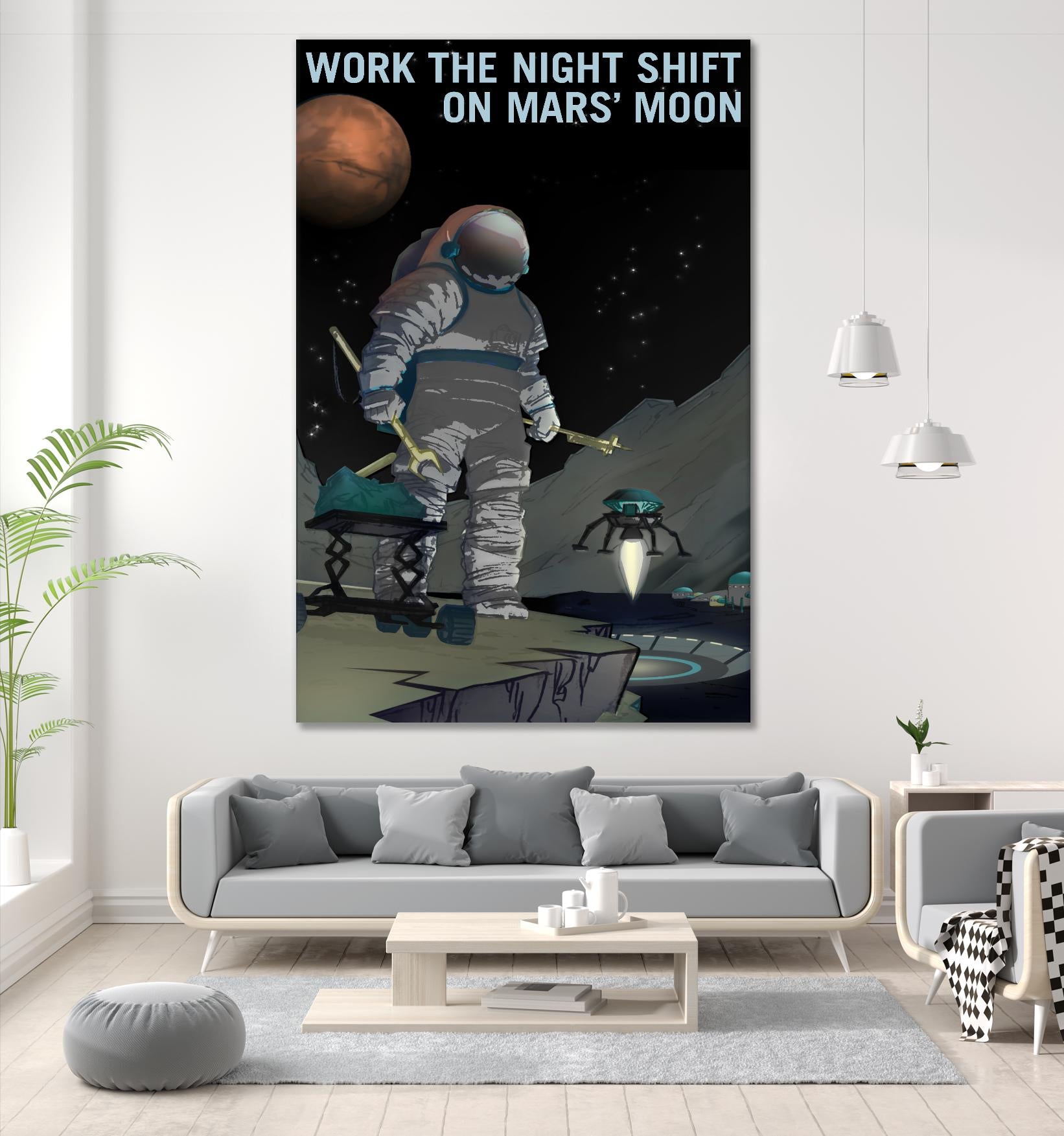 Work the Night Shift by NASA on GIANT ART - multicolor novelty