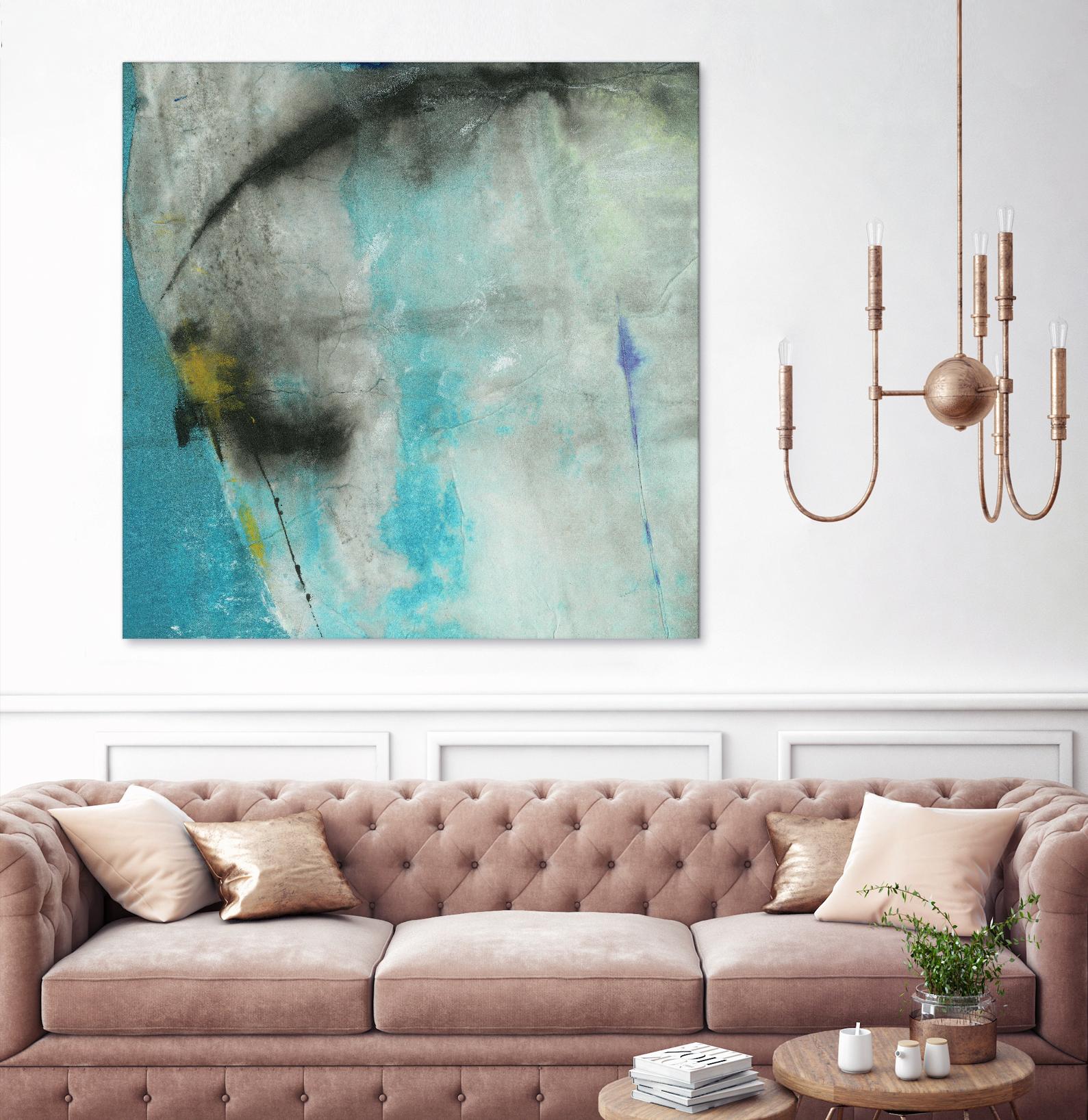 Into the Surf One by Michelle Oppenheimer on GIANT ART - grey abstract