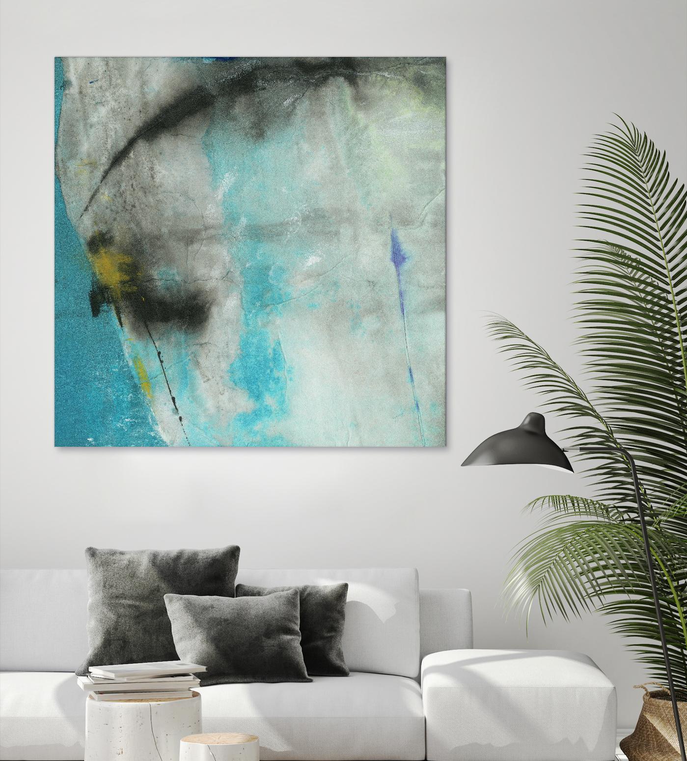 Into the Surf One by Michelle Oppenheimer on GIANT ART - grey abstract