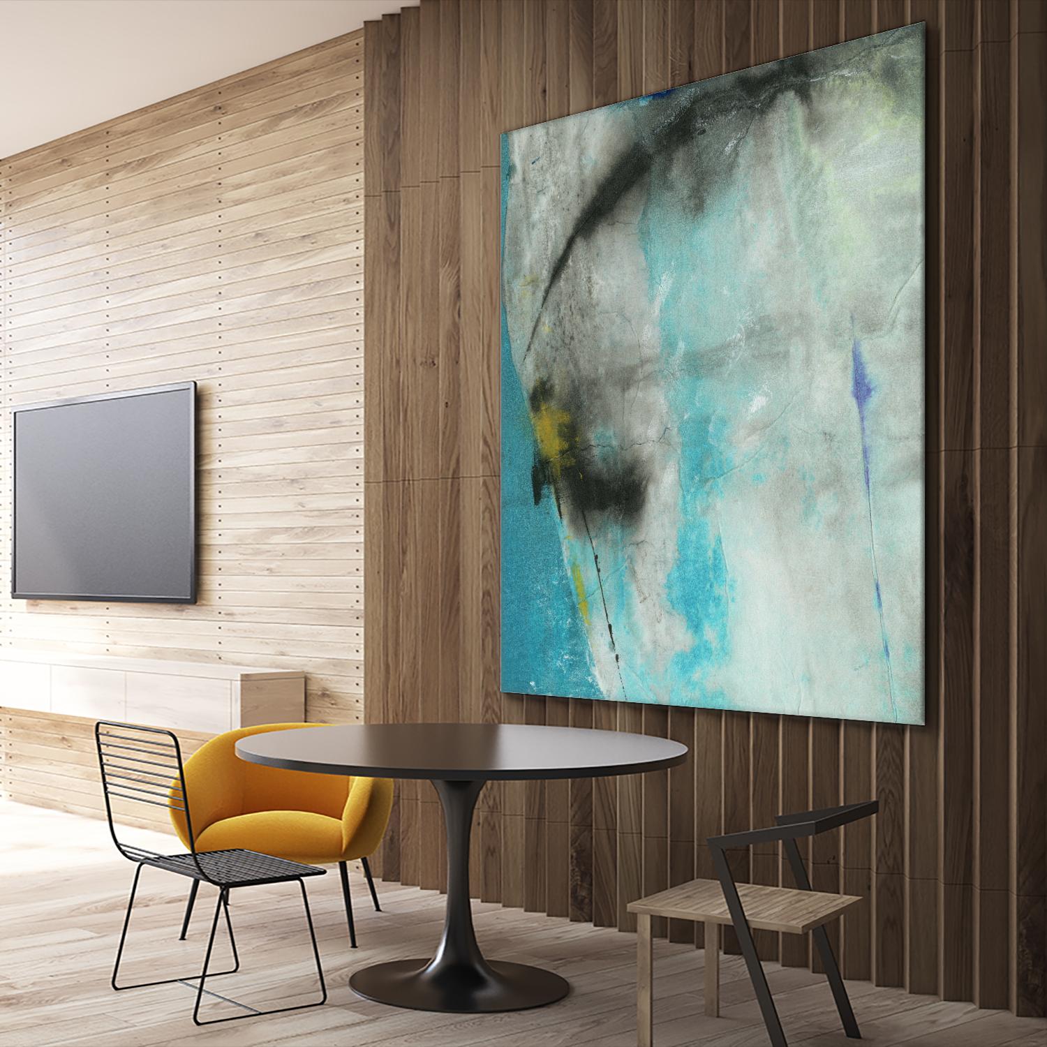 Into the Surf One by Michelle Oppenheimer on GIANT ART - grey abstract