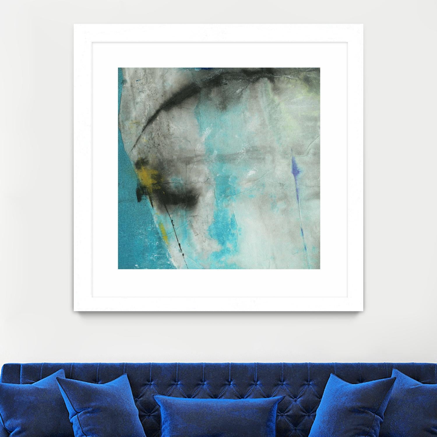 Into the Surf One by Michelle Oppenheimer on GIANT ART - grey abstract