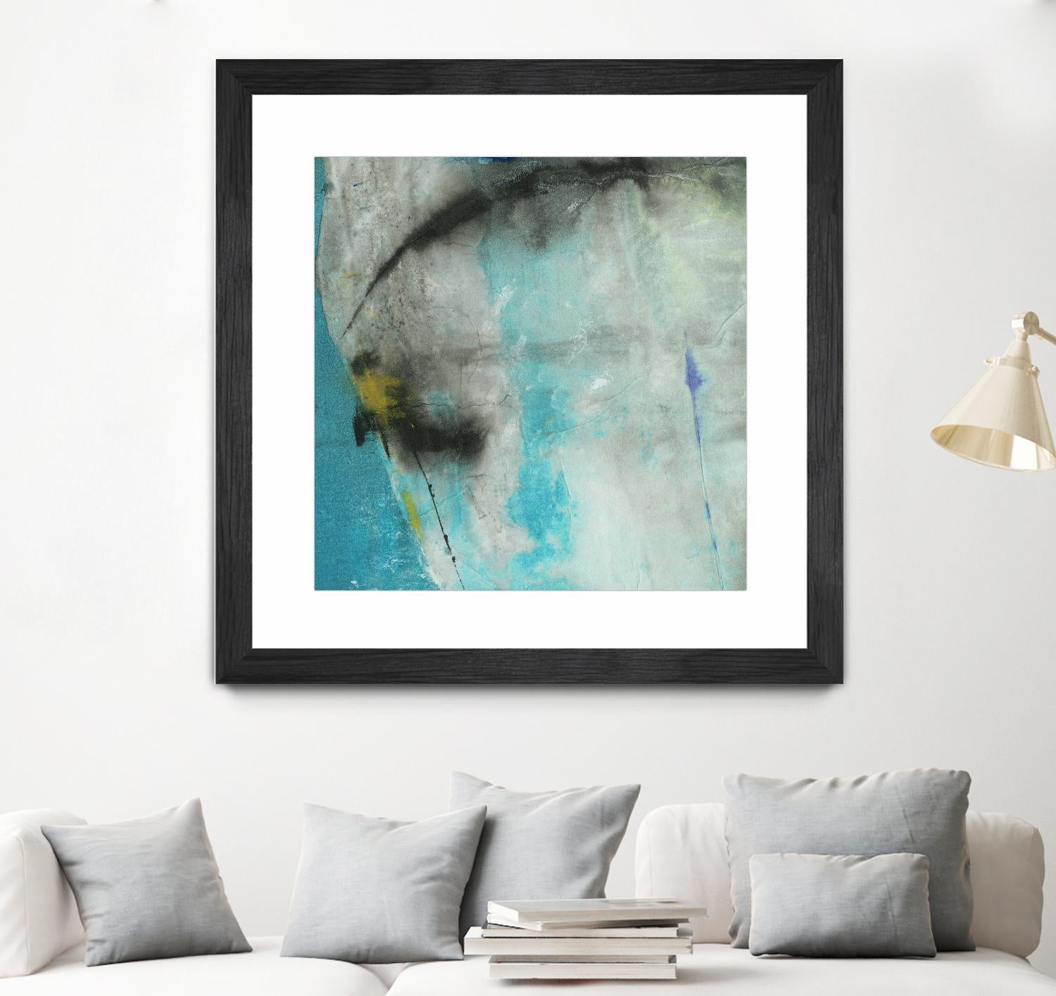 Into the Surf One by Michelle Oppenheimer on GIANT ART - grey abstract