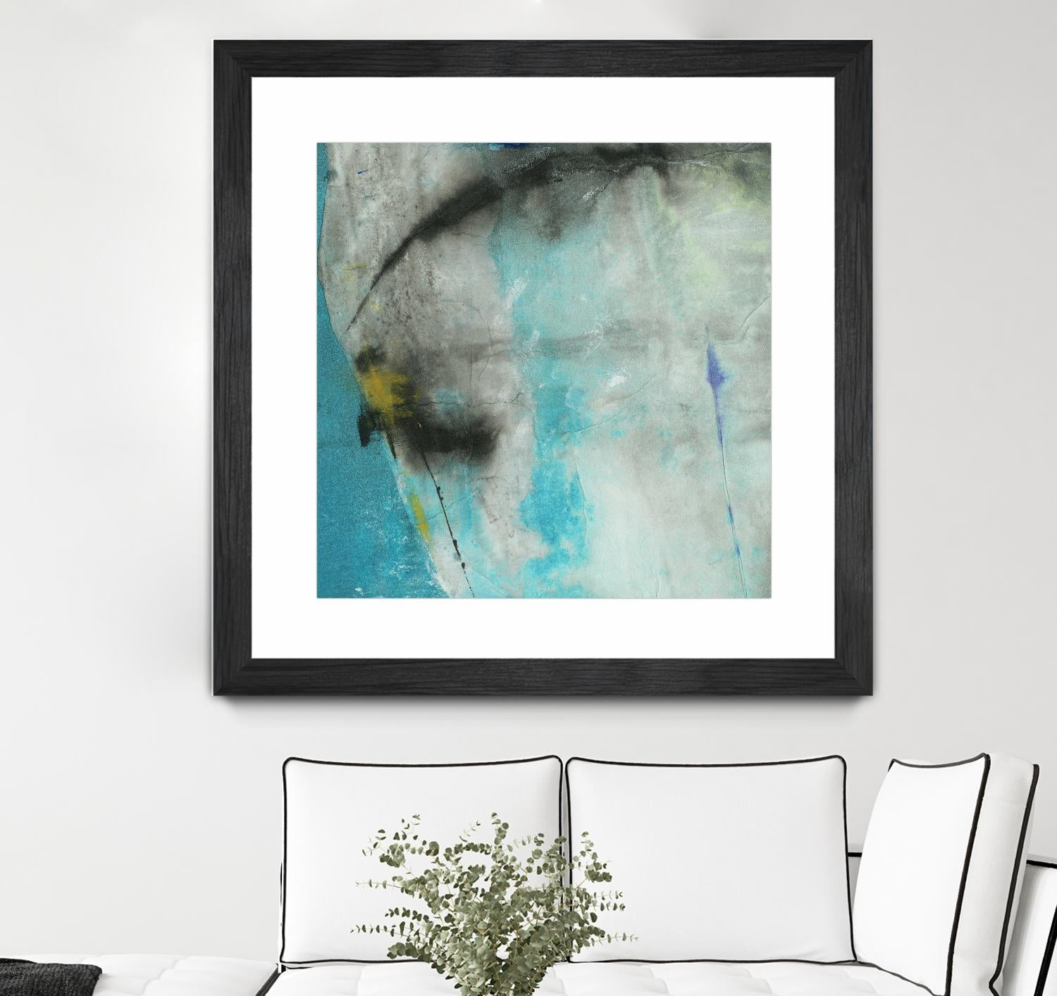 Into the Surf One by Michelle Oppenheimer on GIANT ART - grey abstract