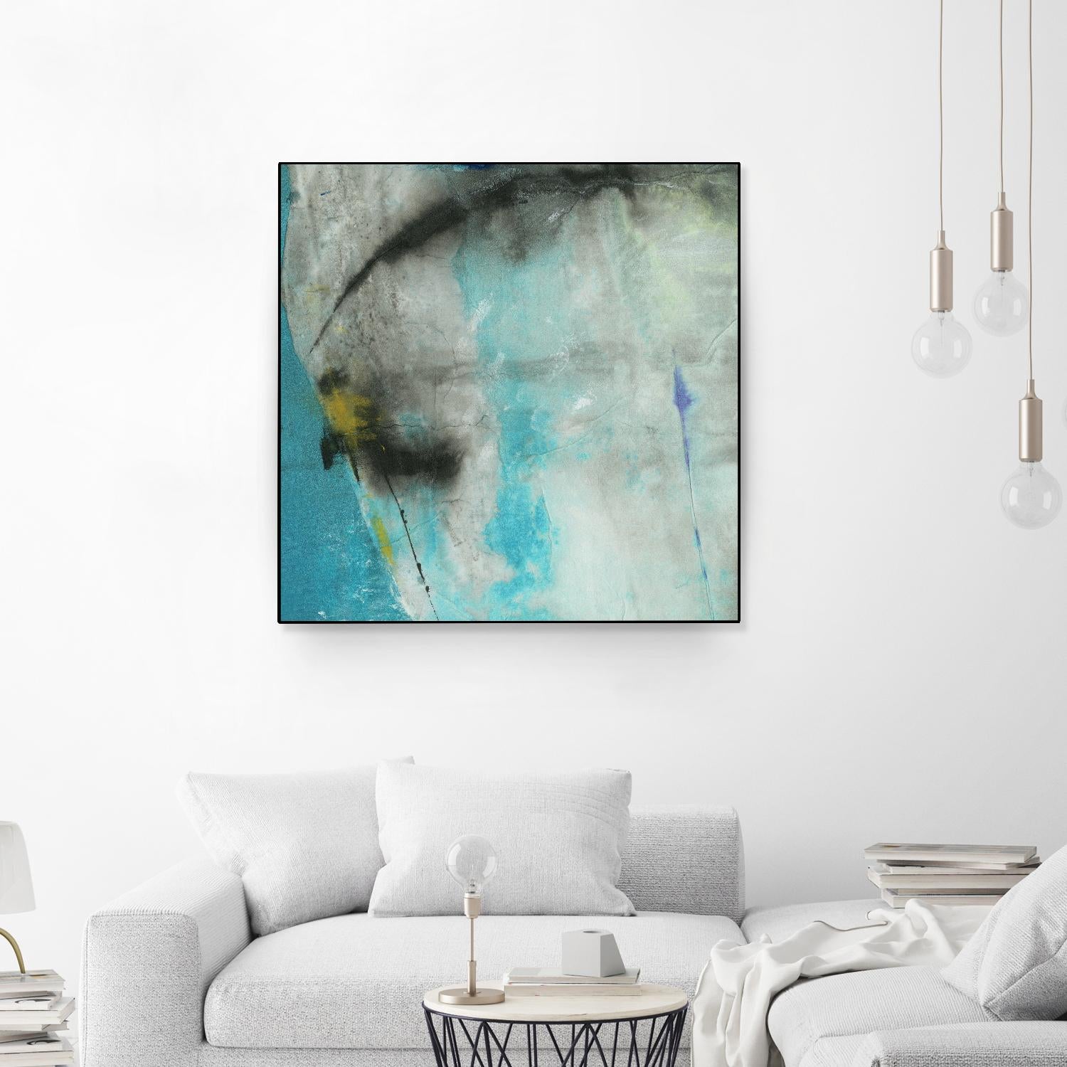 Into the Surf One by Michelle Oppenheimer on GIANT ART - grey abstract
