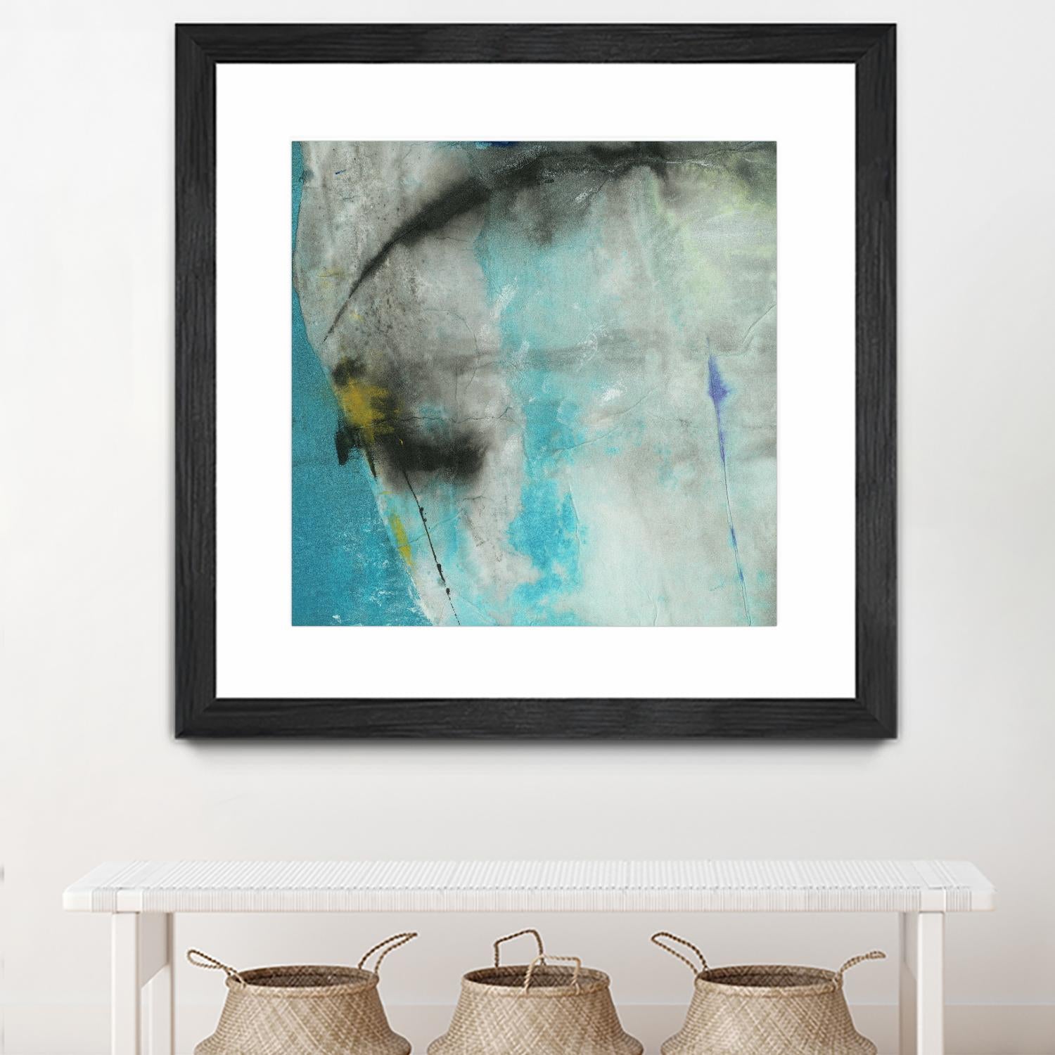 Into the Surf One by Michelle Oppenheimer on GIANT ART - grey abstract