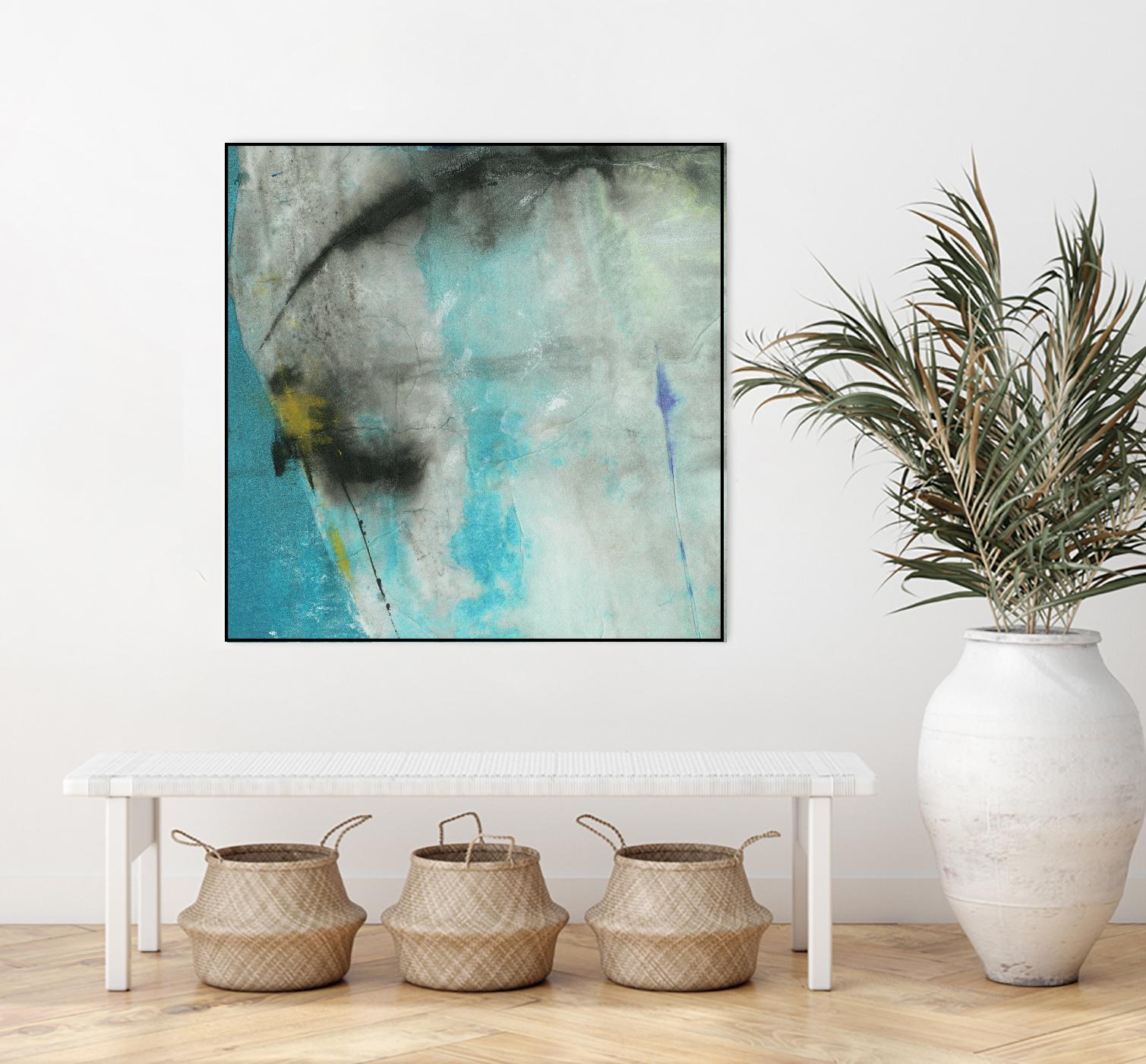 Into the Surf One by Michelle Oppenheimer on GIANT ART - grey abstract