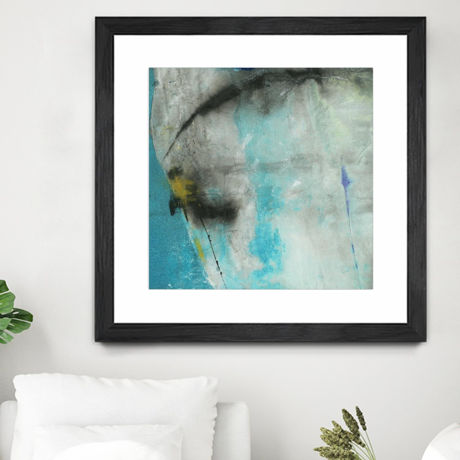 Into the Surf One by Michelle Oppenheimer on GIANT ART - grey abstract