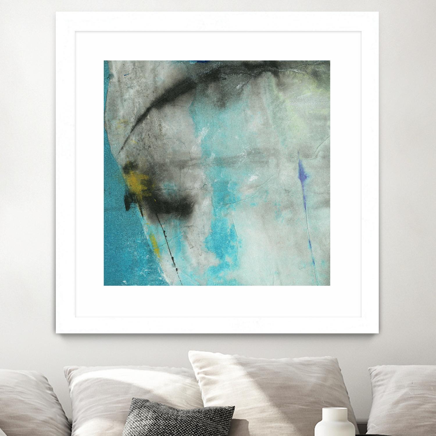 Into the Surf One by Michelle Oppenheimer on GIANT ART - grey abstract