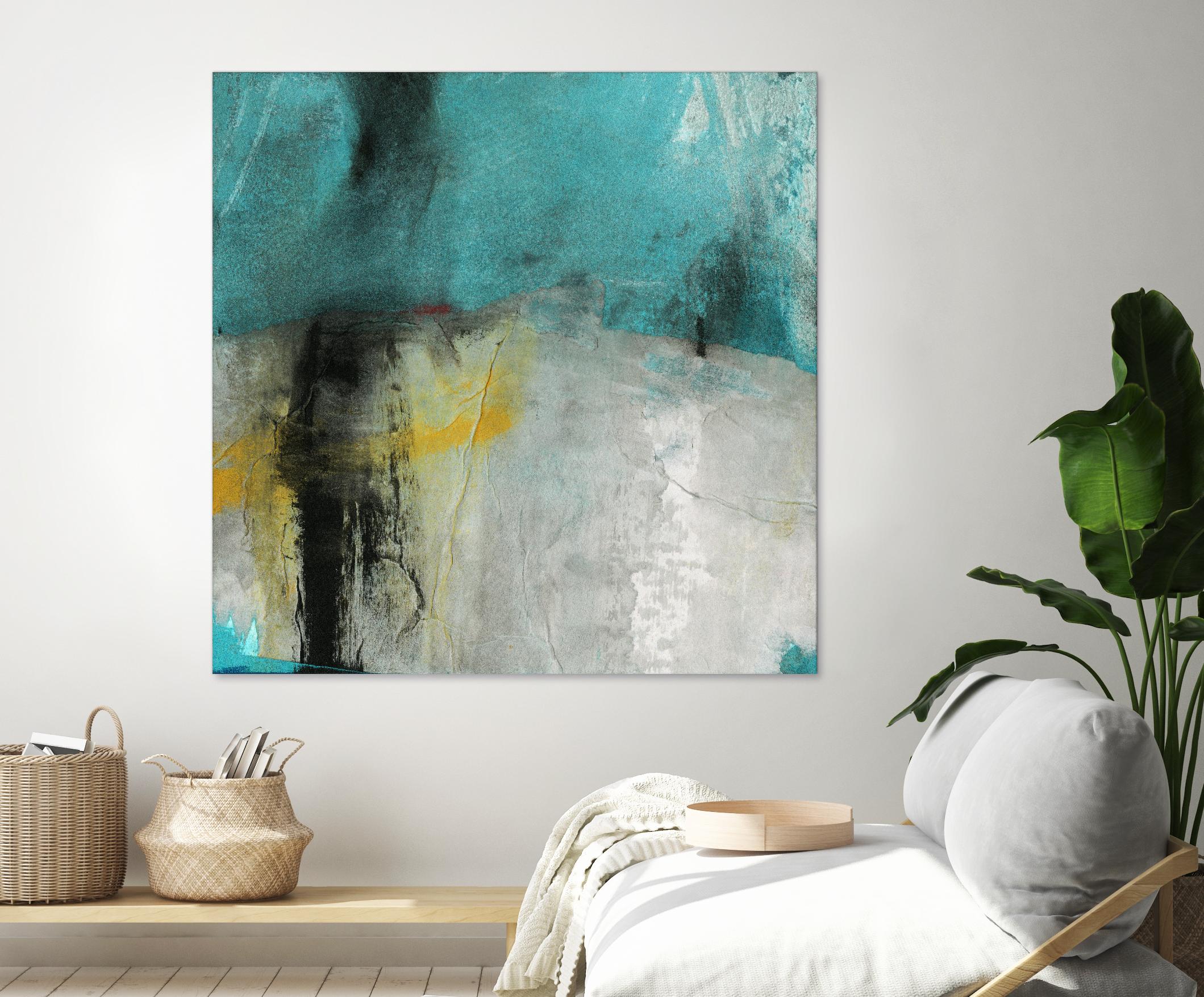 Into the Surf Two by Michelle Oppenheimer on GIANT ART - yellow abstract