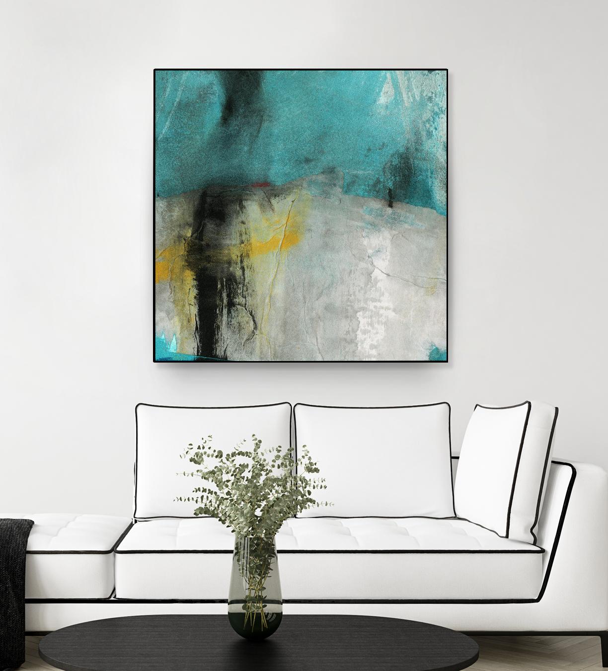 Into the Surf Two by Michelle Oppenheimer on GIANT ART - yellow abstract