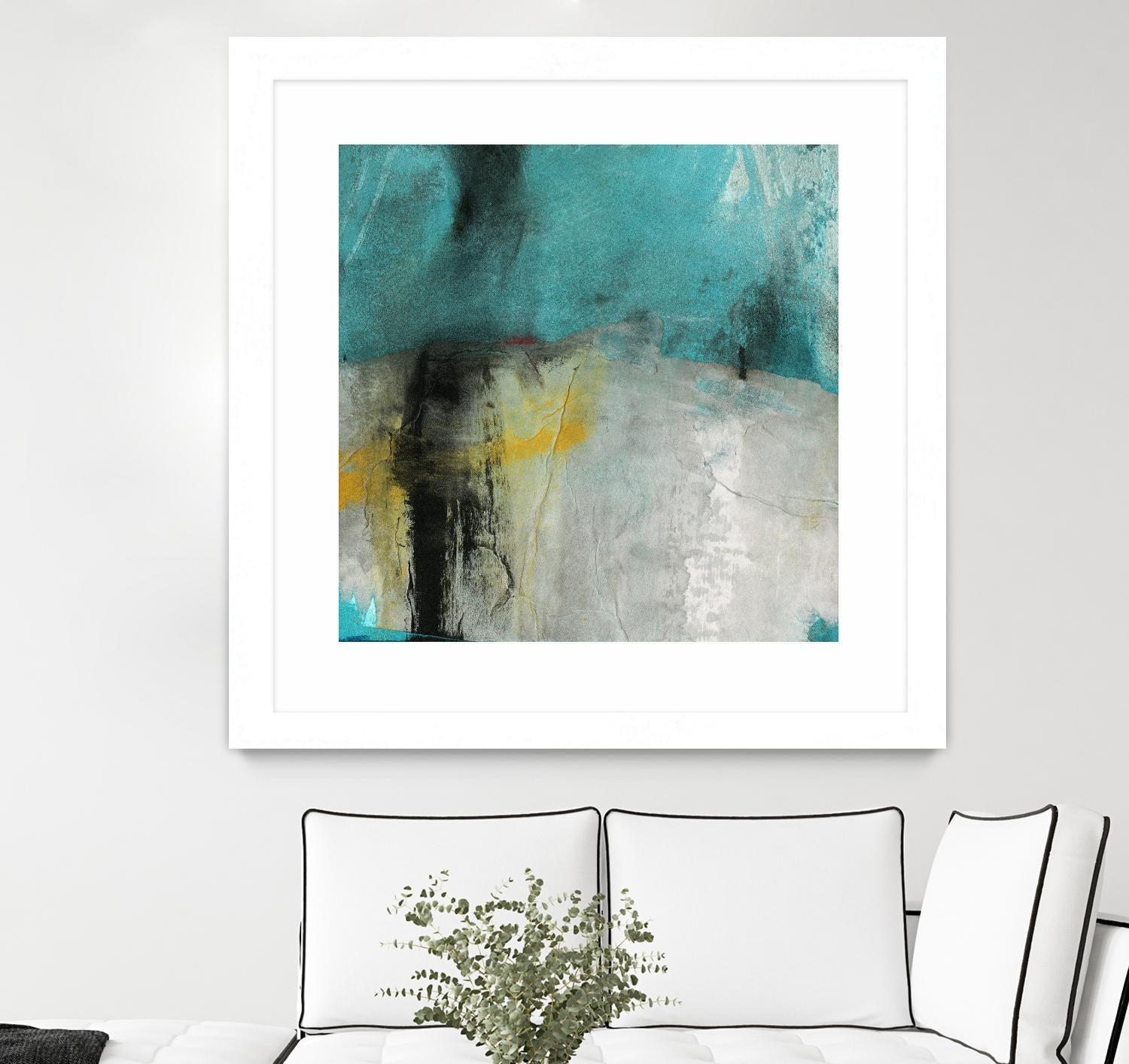 Into the Surf Two by Michelle Oppenheimer on GIANT ART - yellow abstract