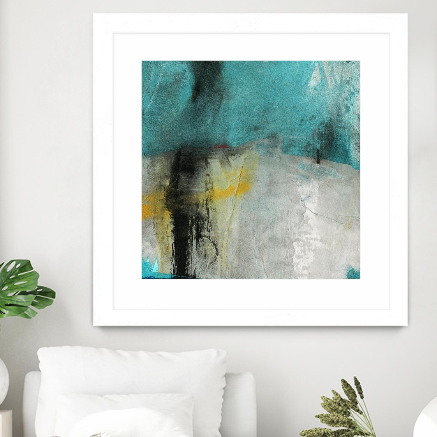 Into the Surf Two by Michelle Oppenheimer on GIANT ART - yellow abstract