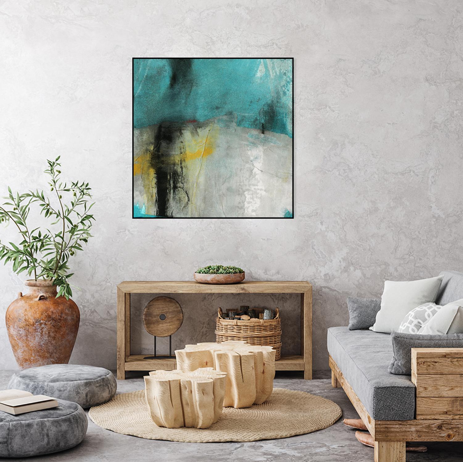 Into the Surf Two by Michelle Oppenheimer on GIANT ART - yellow abstract