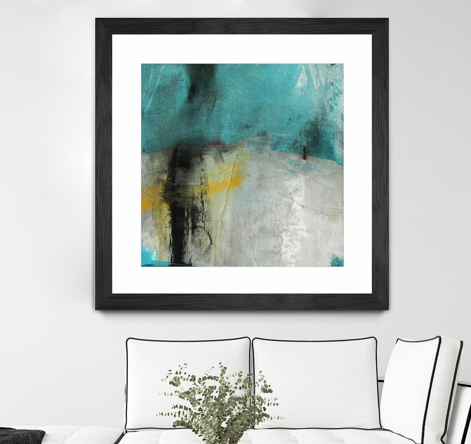 Into the Surf Two by Michelle Oppenheimer on GIANT ART - yellow abstract